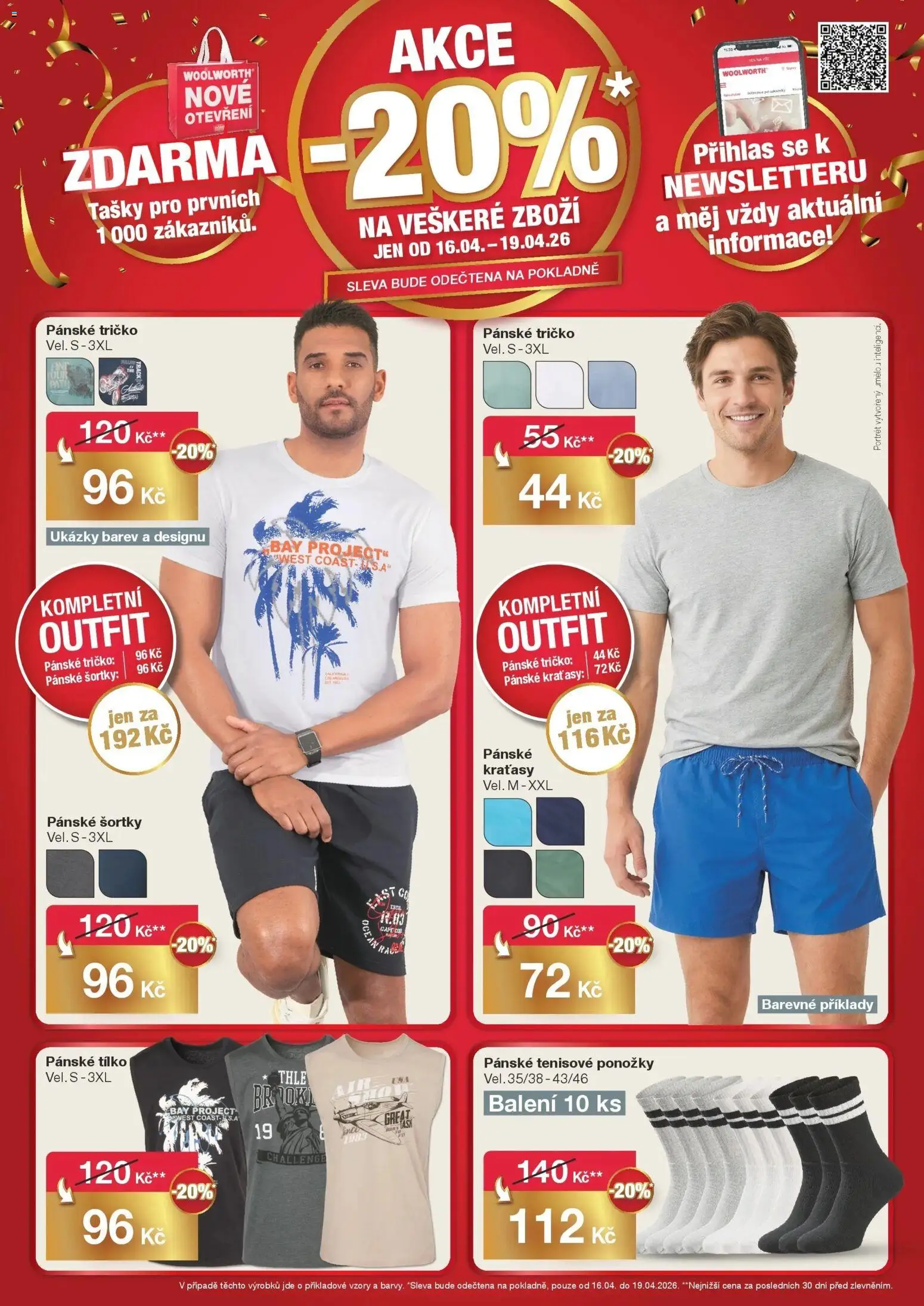 Woolworth leták - Tábor od 16.04.2026 | Strana: 3 | Produkty: Tílko, Kraťasy, Ponožky, Tašky