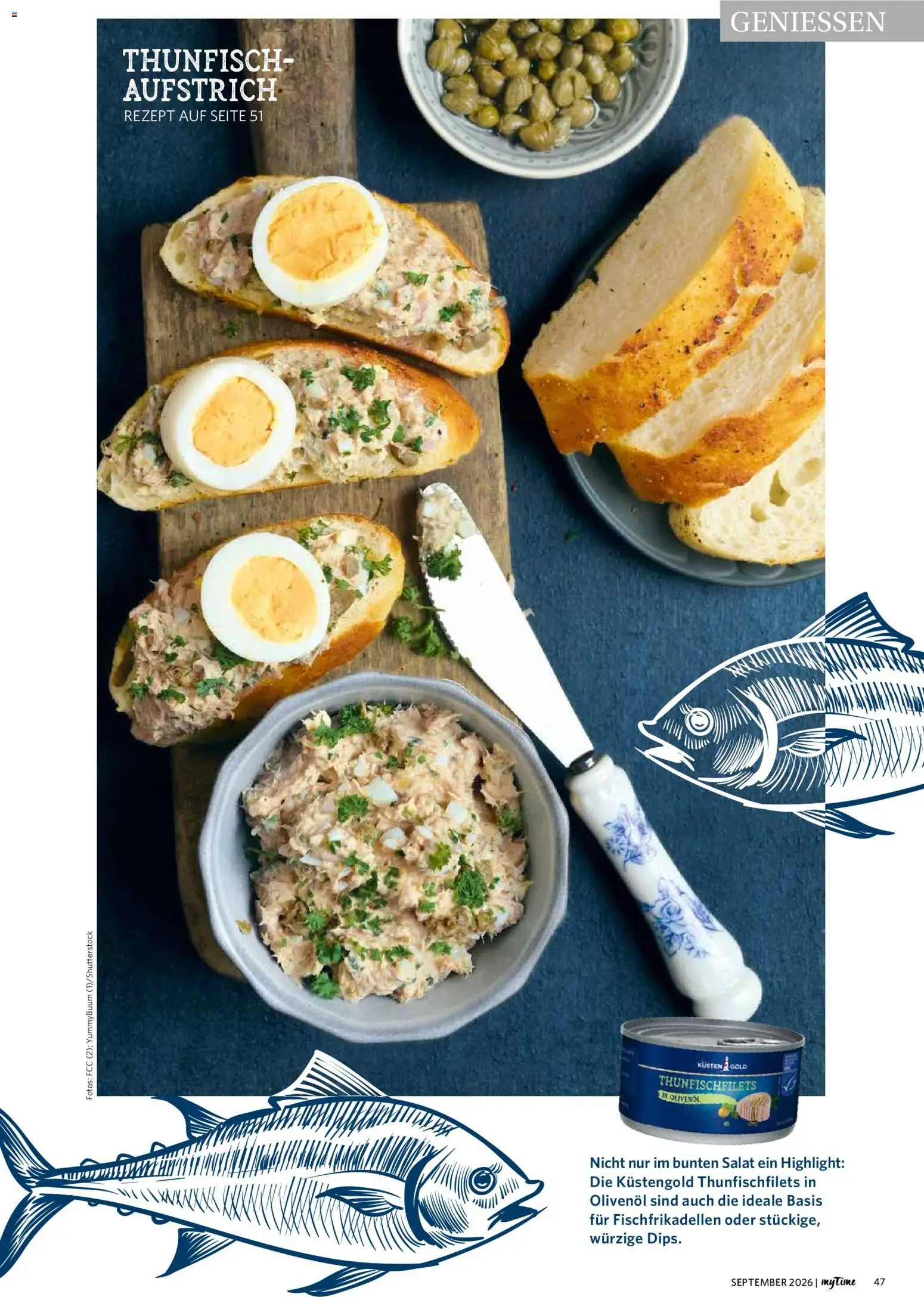 Combi myTime September 2026 – gültig ab 01.09.2026 | Seite: 47 | Produkte: Thunfisch, Olivenol, Salat