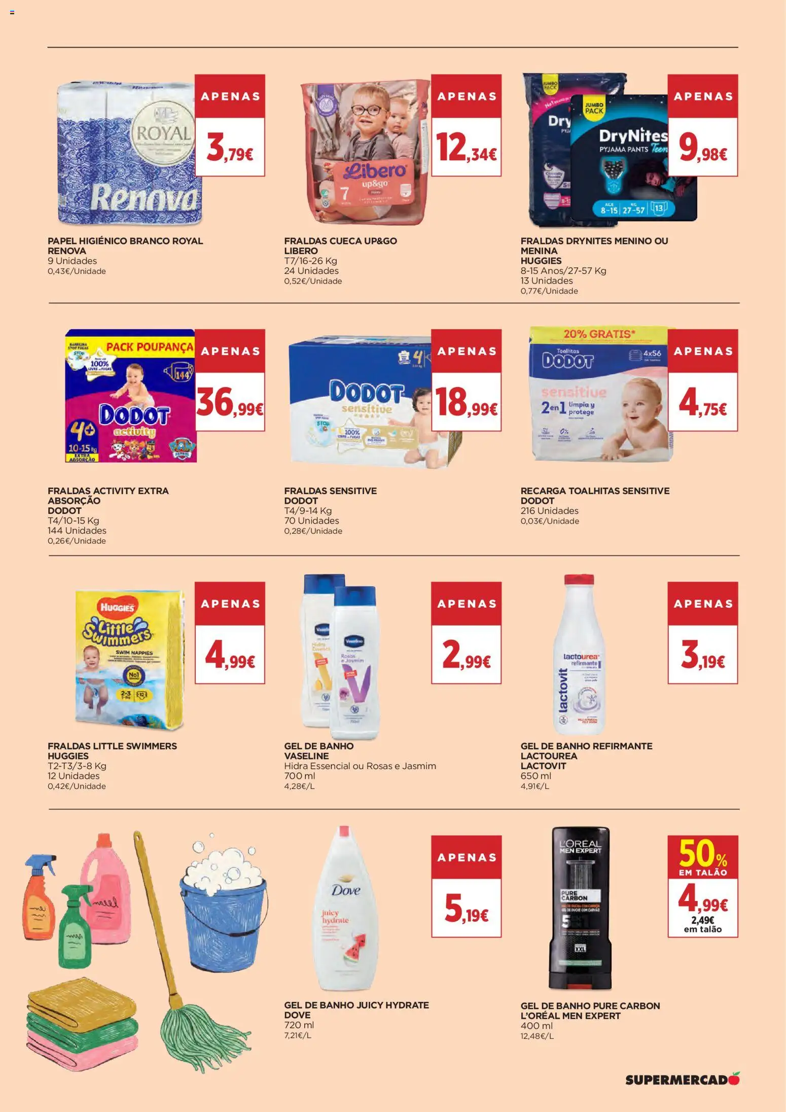 El Corte Ingles folheto │ válido de 21/08/2026 | Página: 11 | Produtos: Papel higiénico, Fraldas, Gel de banho, Banho