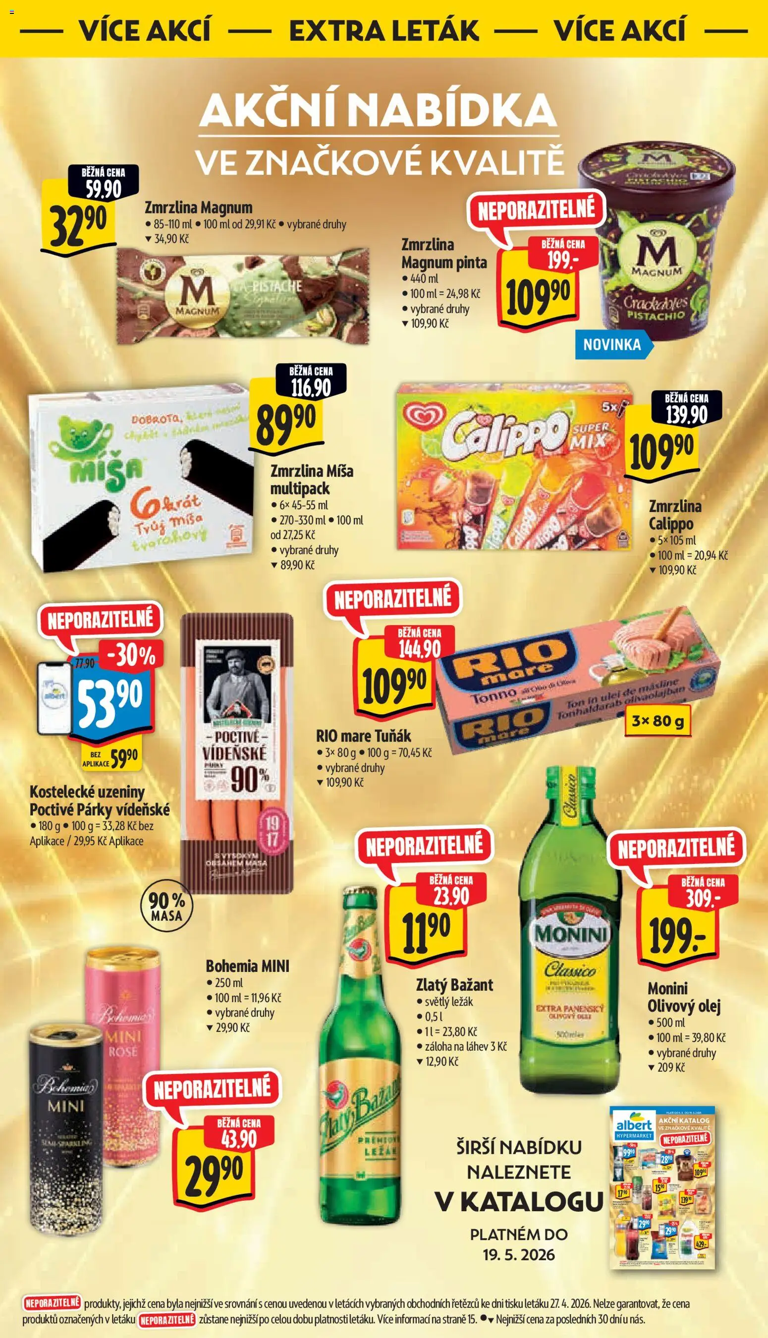 Albert leták - Hypermarket od 13.05.2026 | Strana: 21 | Produkty: Olivový olej, Olej, Párky, Uzeniny