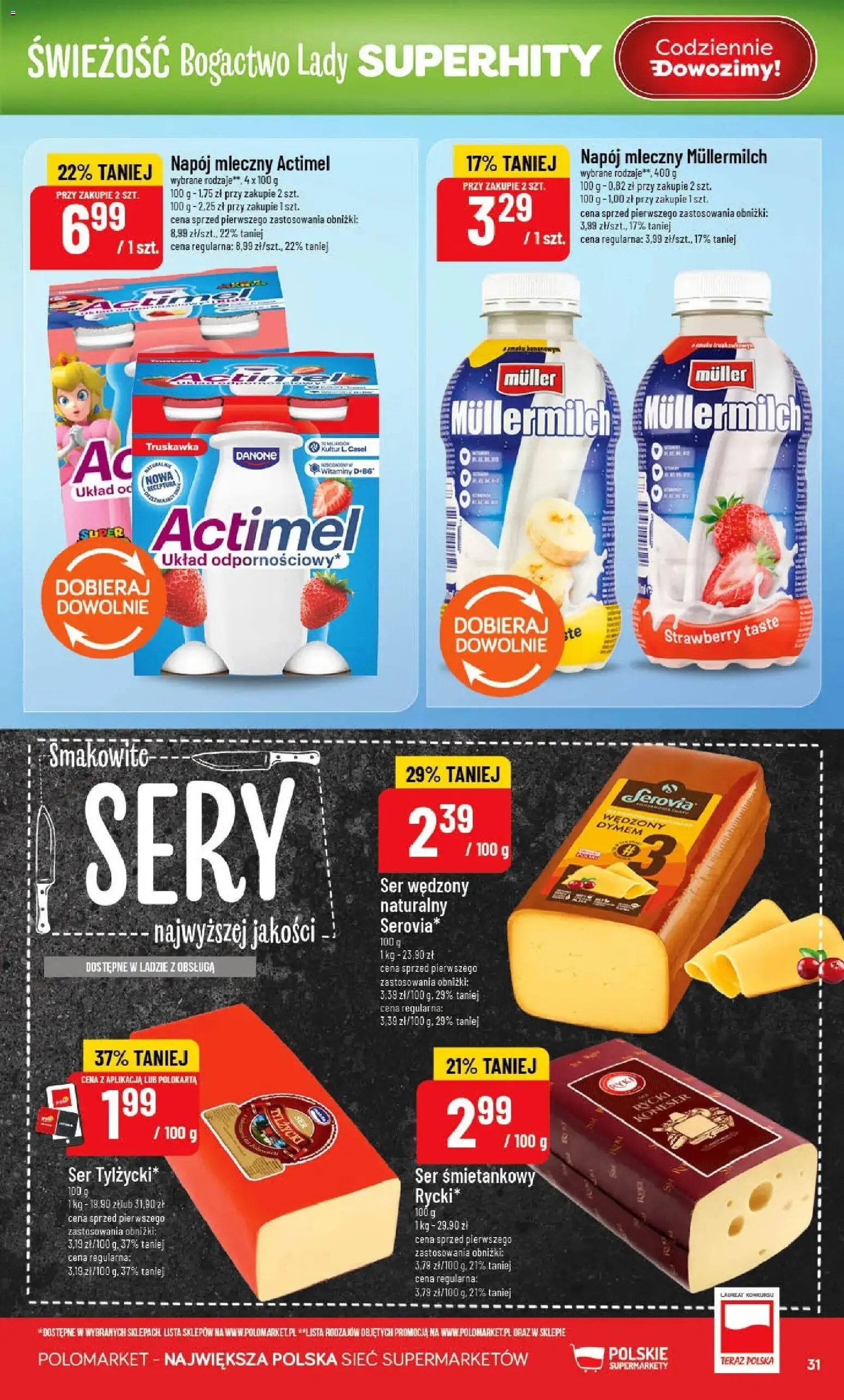 POLOmarket gazetka od 22.04.2026 | Strona: 31 | Produkty: Sery, Ser
