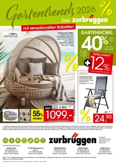 Zurbrüggen - Zurbrüggen: Gartentrends 2026 ab 11.06.2026 gültig | Seite: 8 | Produkte: Kissen, Gartenmöbel, Uhr