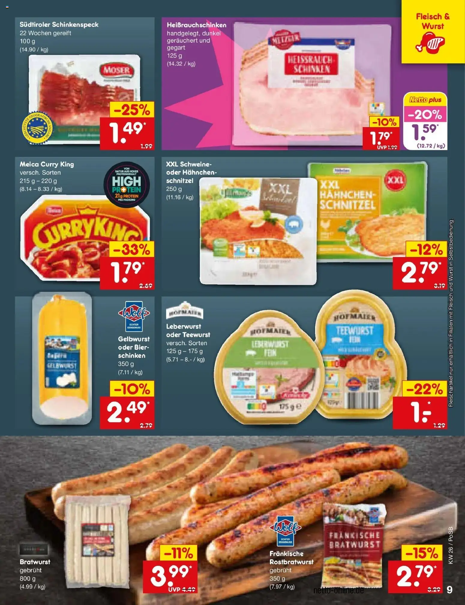 Netto Marken-Discount Prospekt Regensburg – gültig ab 21.06.2026 | Seite: 11 | Produkte: Bier, Bratwurst, Meica, Wurst