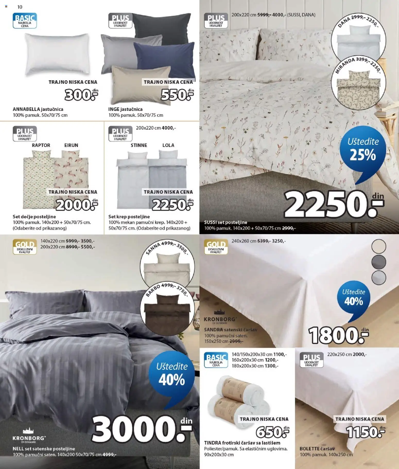 Jysk katalog - važi od 22.07.2026 | Strana: 10 | Proizvode: Posteljine