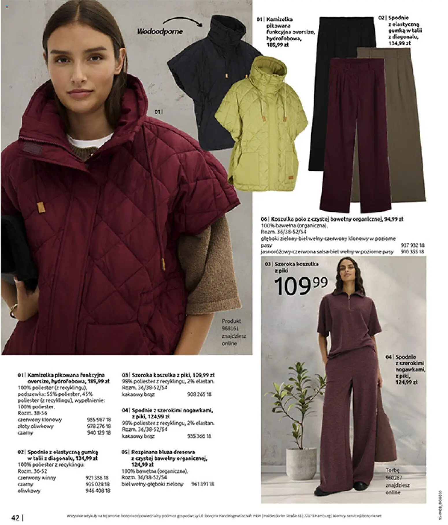 BonPrix Katalog od 10.08.2026 | Strona: 44 | Produkty: Kamizelka, Spodnie