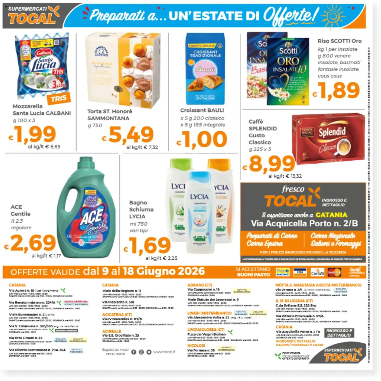Volantino Tocal del 09.06.2026 | Pagina: 12 | Prodotti: Mozzarella, Cous cous, Torta, Bagno