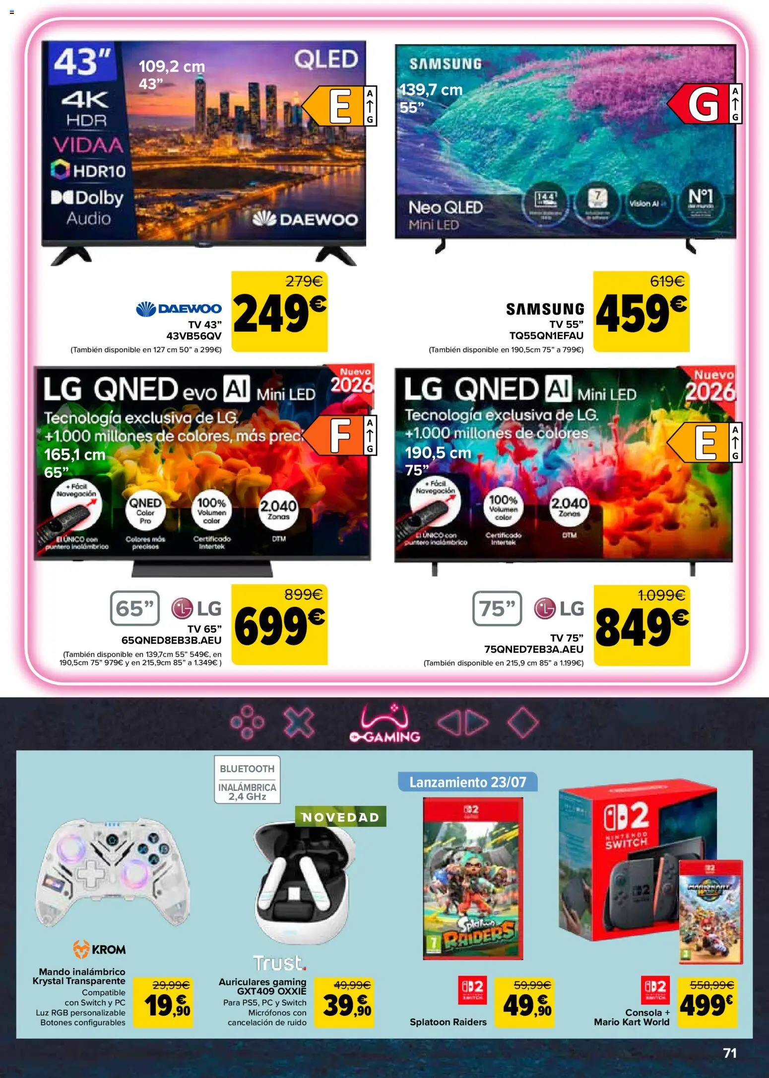 Carrefour folleto │ válido desde el 14/07/2026 | Página: 81 | Productos: PC, Televisión, Audio, Auriculares