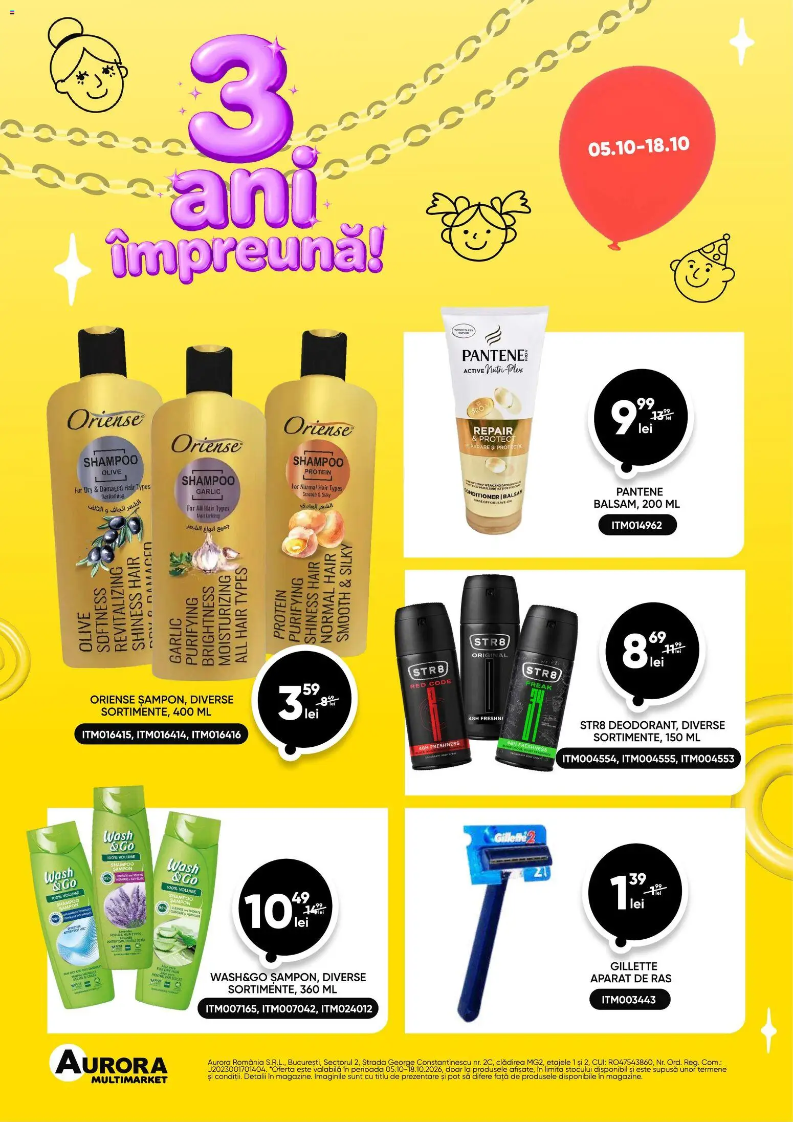 Noul catalog Aurora Multimarket – valabil de la 05.10.2026 | Pagină: 2 | Produse: Aparat De Ras, Aloe vera, Active, Șampon
