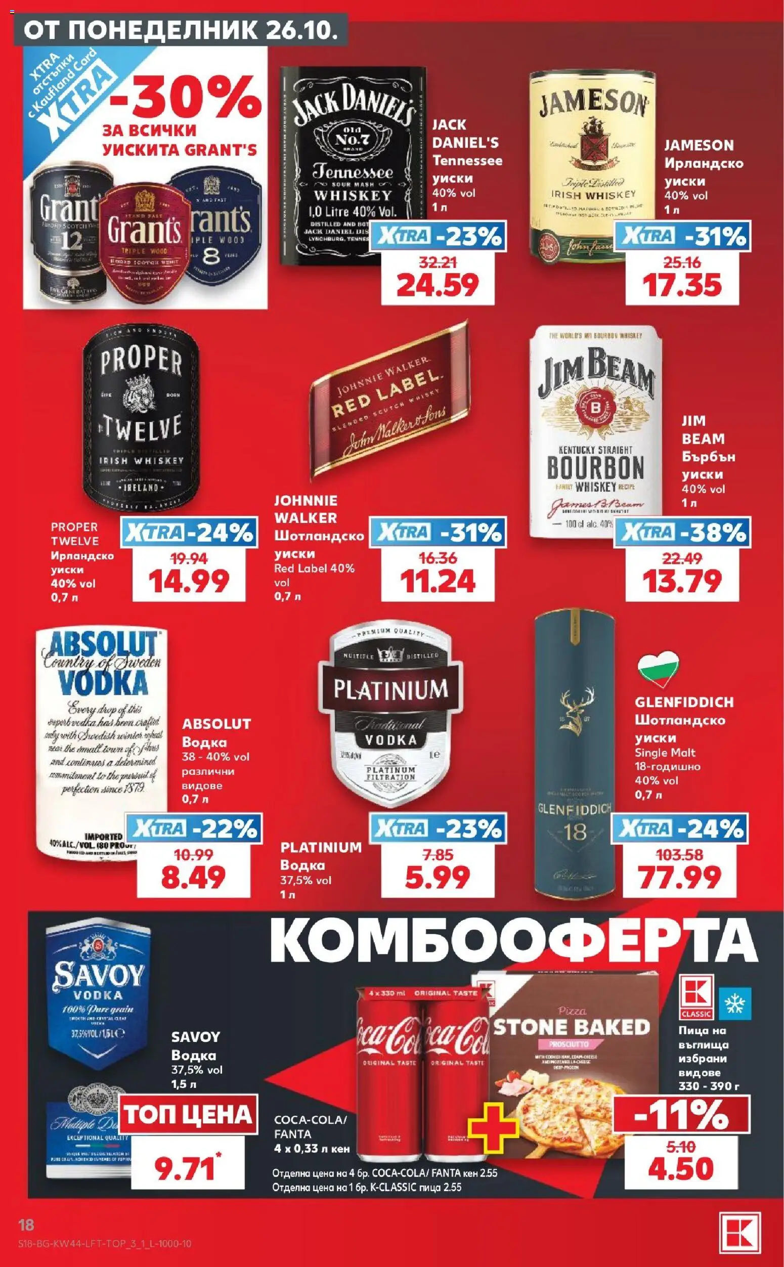 {H1} | Страница: 18 | Продукти: Пица, Водка, Уиски, Бърбън уиски