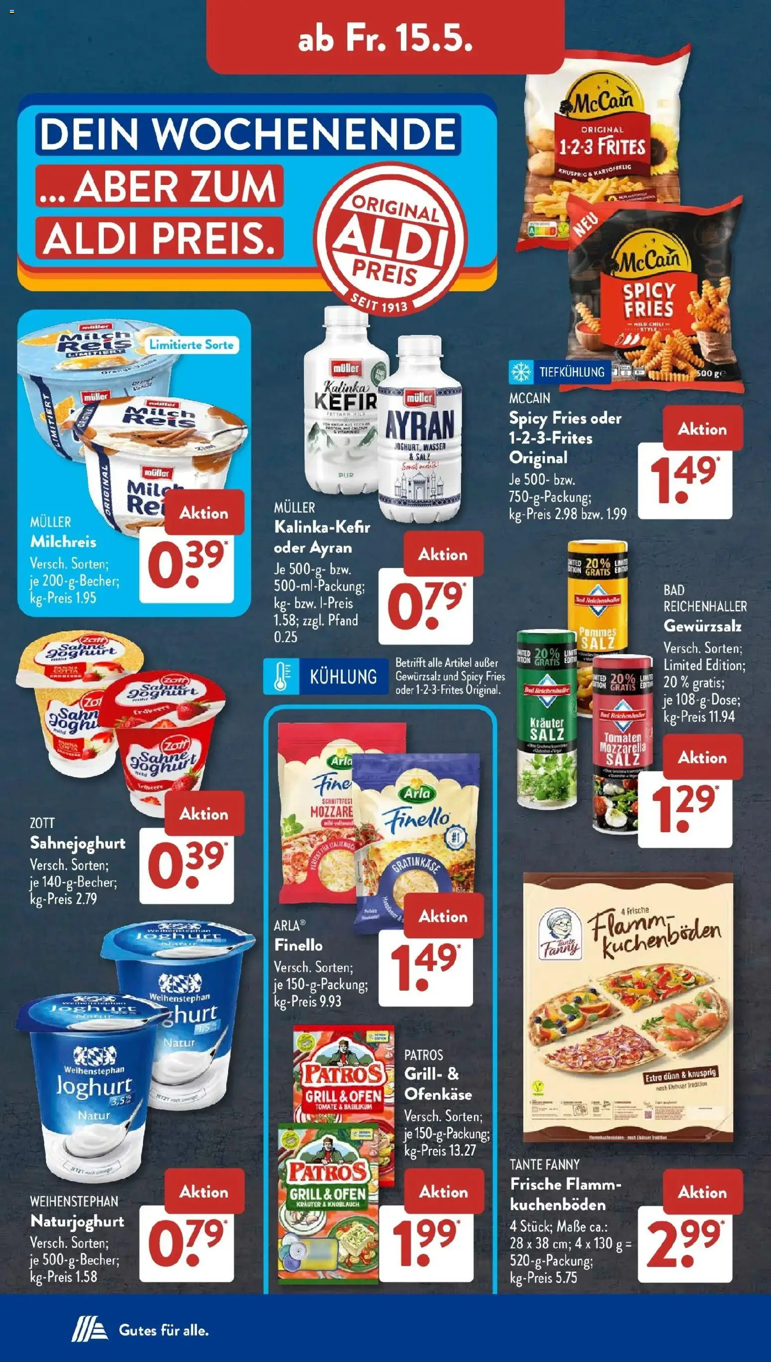 Aldi Süd Wochenangebote – gültig ab 11.05.2026 | Seite: 21 | Produkte: Kefir, Mozzarella, Tomaten, Knoblauch