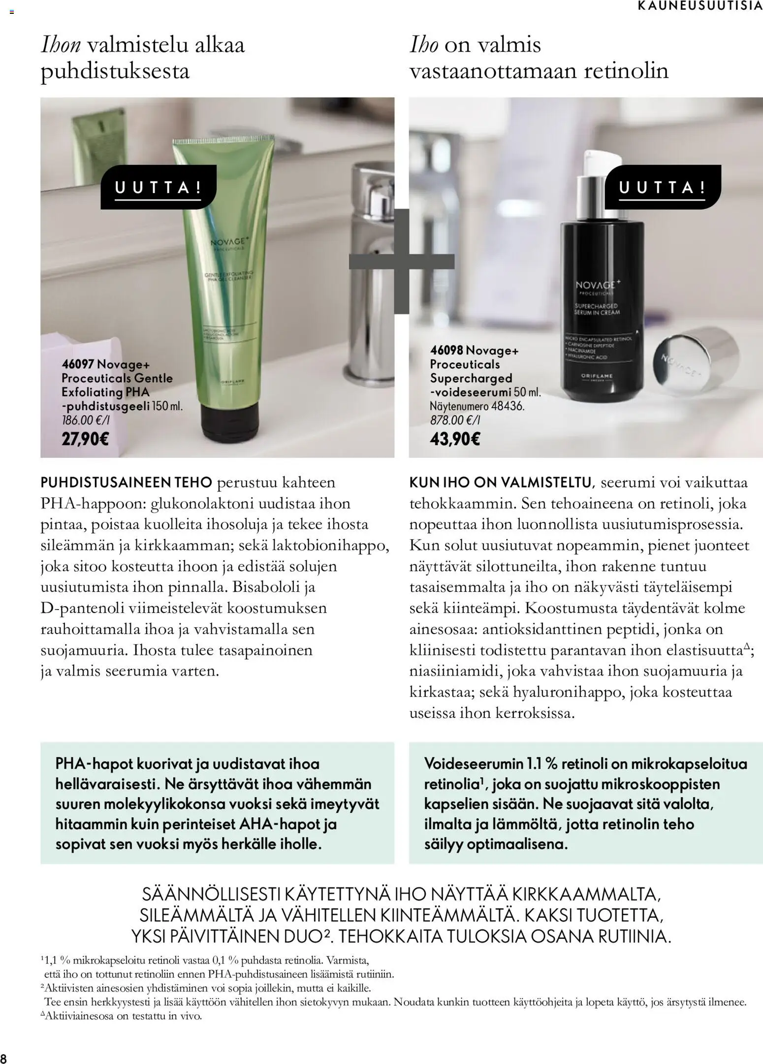 Oriflame tarjoukset – voimassa 07/10/2026 alkaen | Sivu: 8 | Tuotteet: Seerumi, Voi, Tee