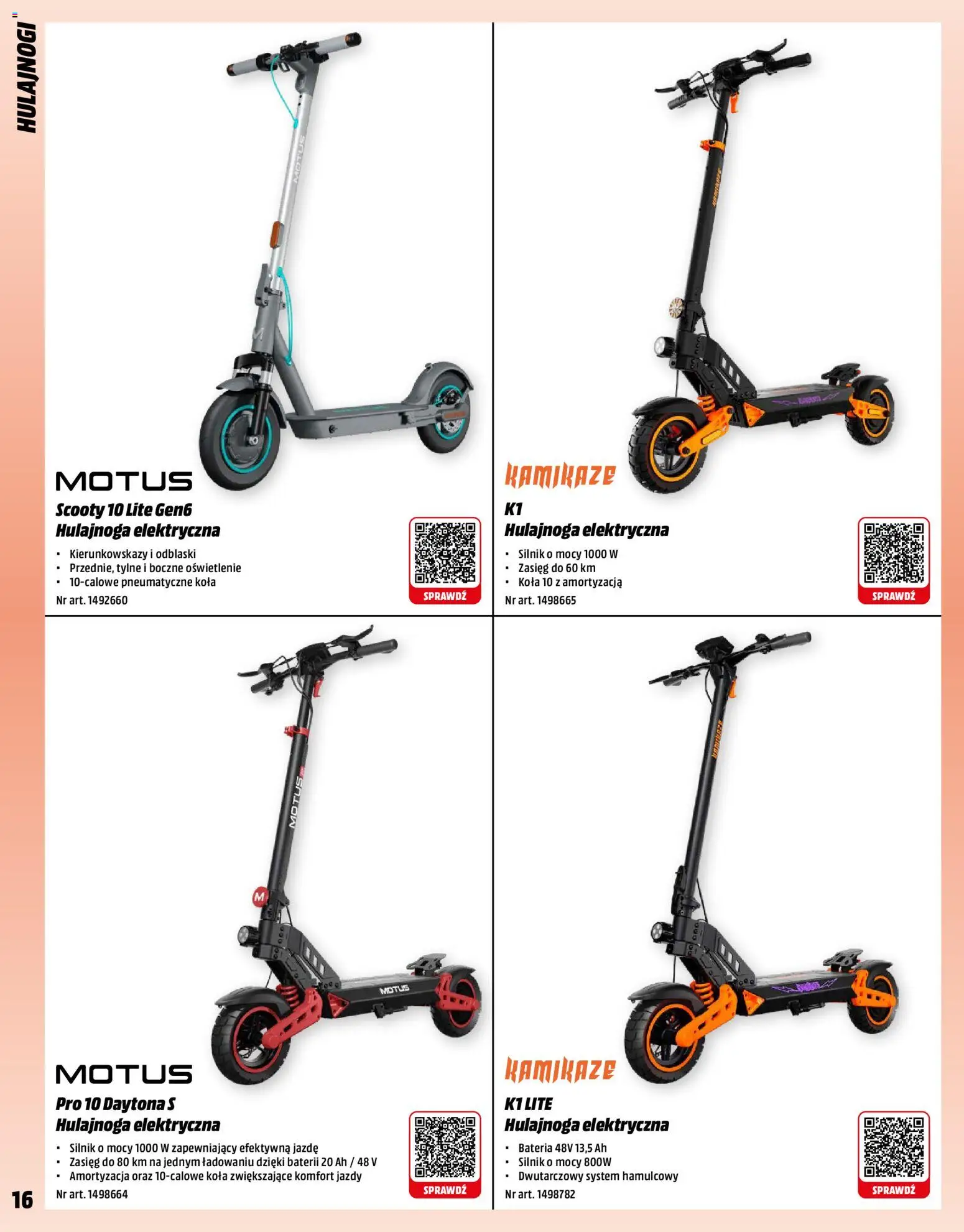 Media Markt promocje od 11.05.2026 | Strona: 16 | Produkty: Bateria, Hulajnoga elektryczna