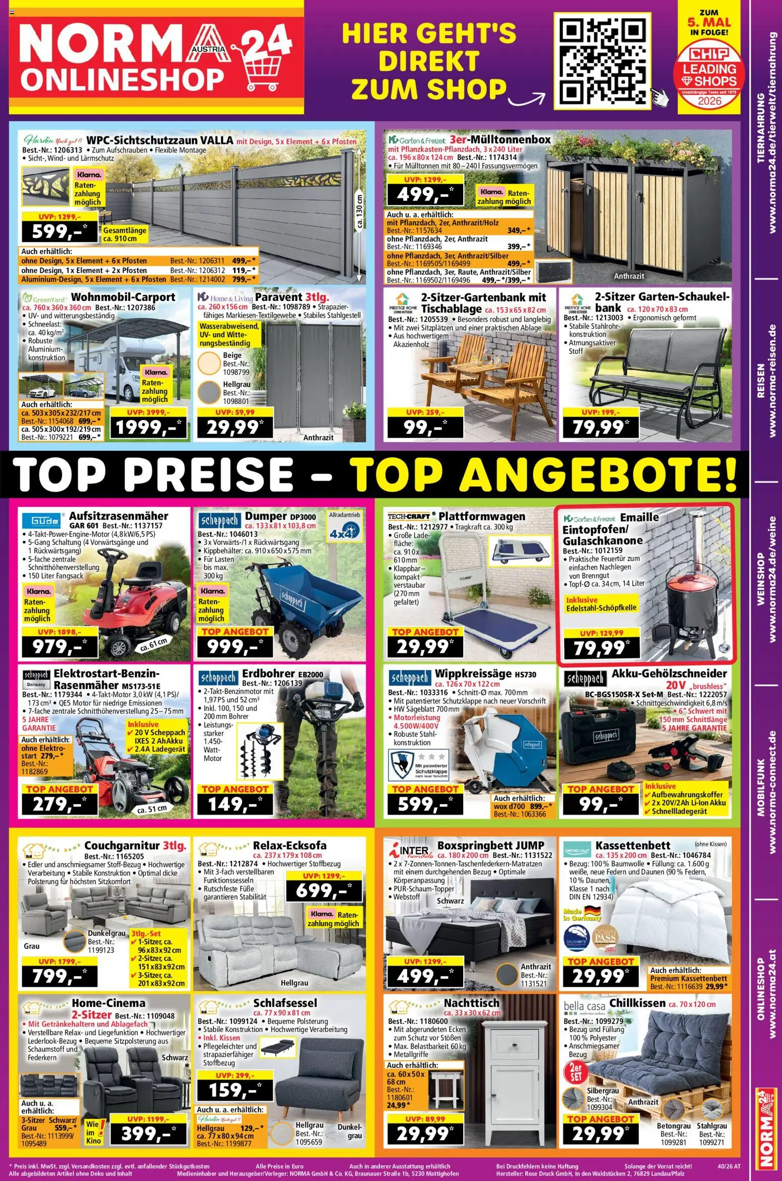 Norma Online shop gültig ab 28.09.2026 | Seite: 1