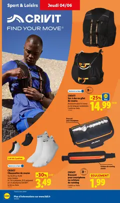 LIDL - Prévisualisation de CRIVIT Sac à dos ou gilet de course, Accessoire pour la course ou les longues randonnées. L'unité au choix. valide à partir de 04.06.2026 | Page: 38