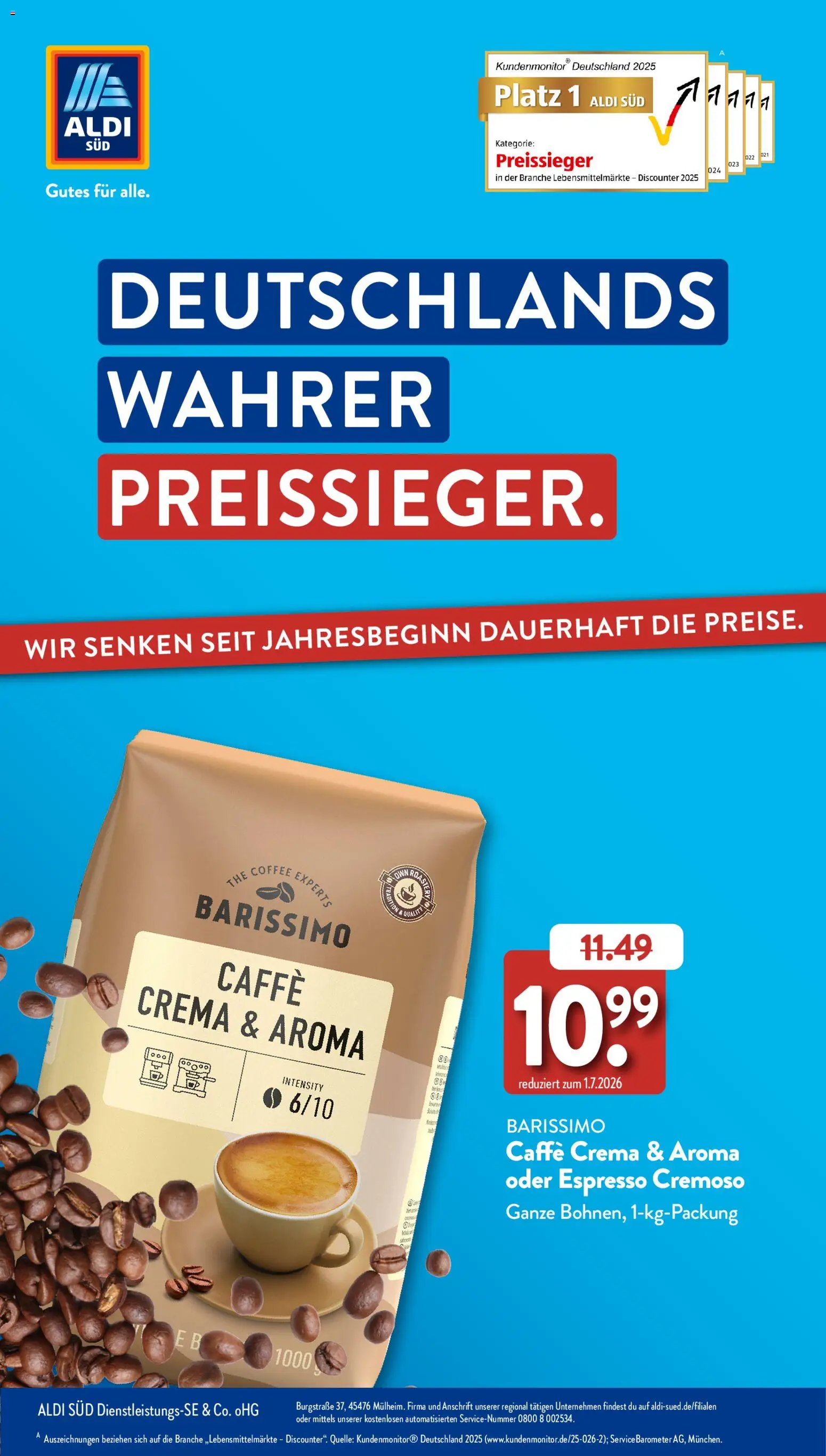 Aldi Süd Sonderprospekt – gültig ab 05.07.2026 | Seite: 1