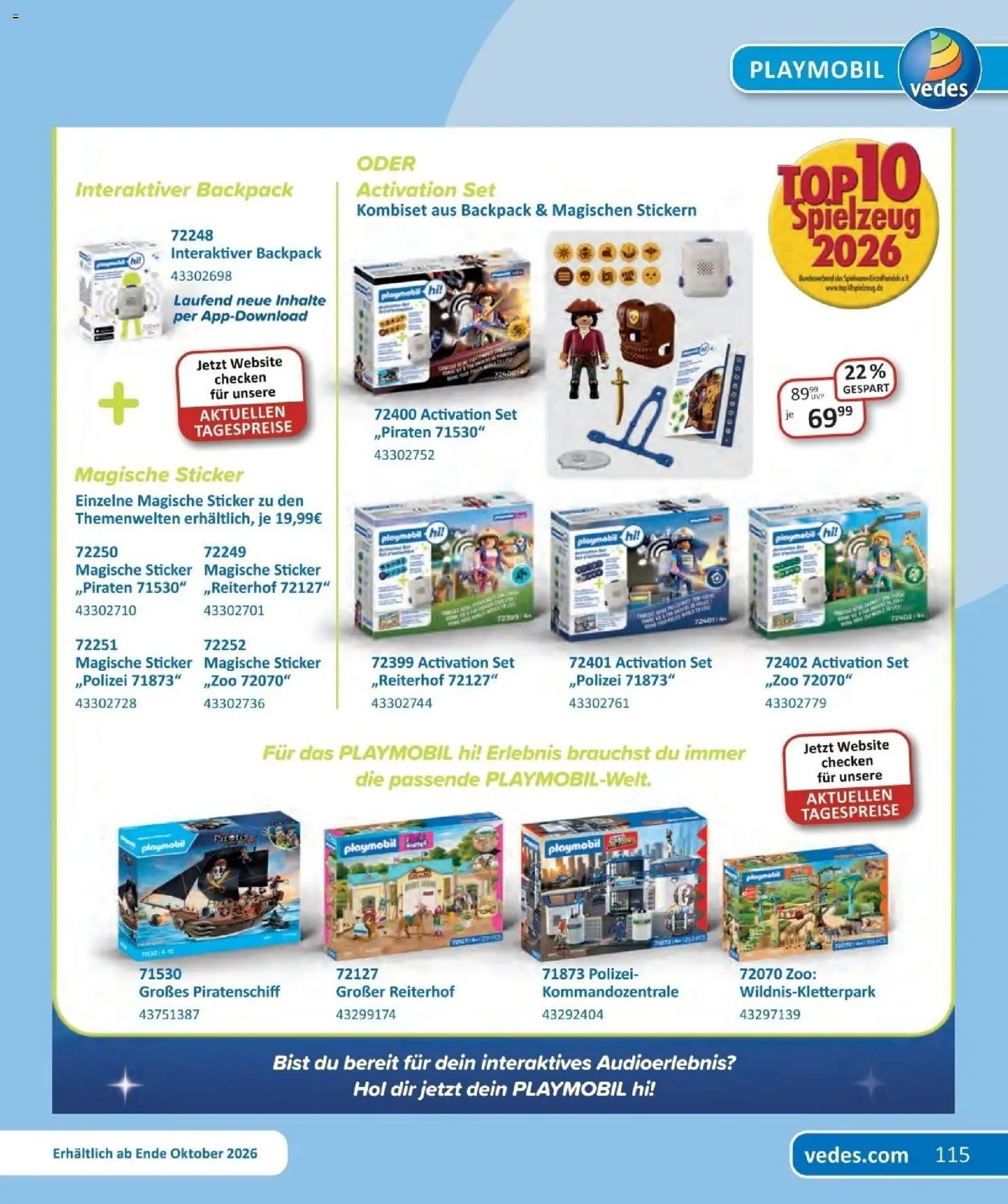 Vedes Das grosse buch der wünsche – gültig ab 01.10.2026 | Seite: 115 | Produkte: Spiel