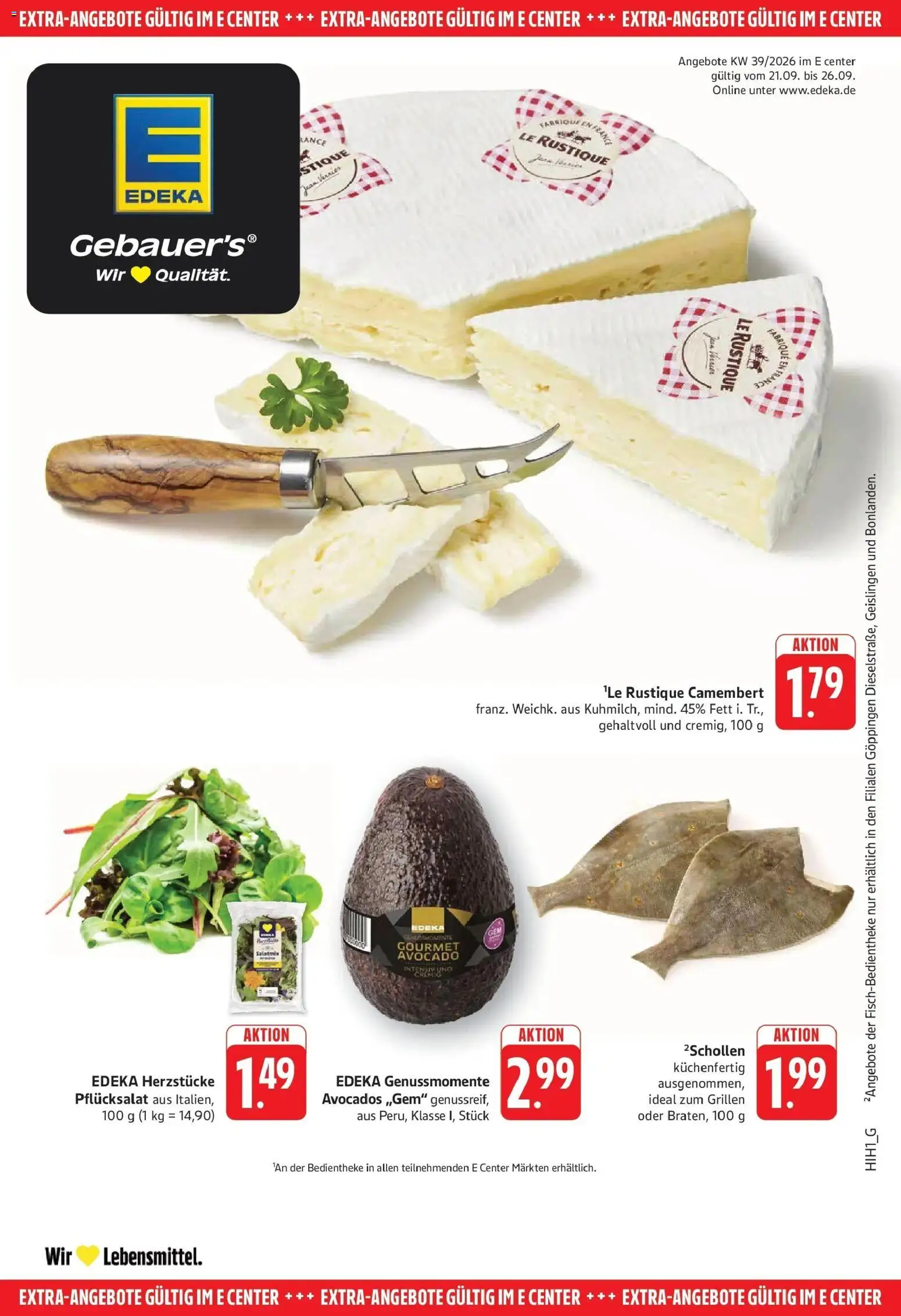 Edeka Prospekt Eislingen (ab 21.09.2026) » Angebote Online | Seite: 21