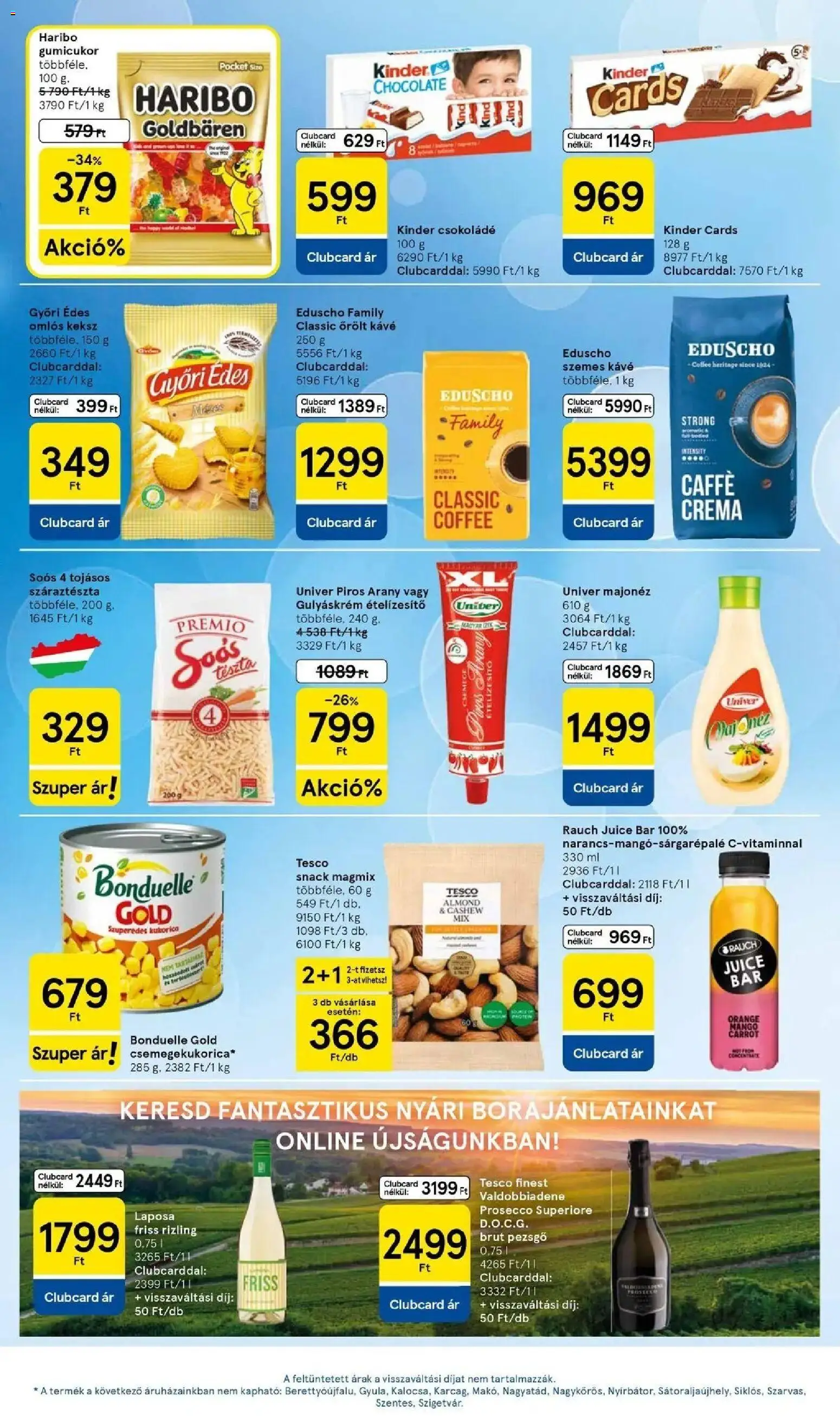 Tesco akciós ujság - amely érvényes a következő dátumtól: 2026.08.13. | Oldal: 5 | Termékek: Prosecco, Csemege, Csokoládé, Ételízesítő