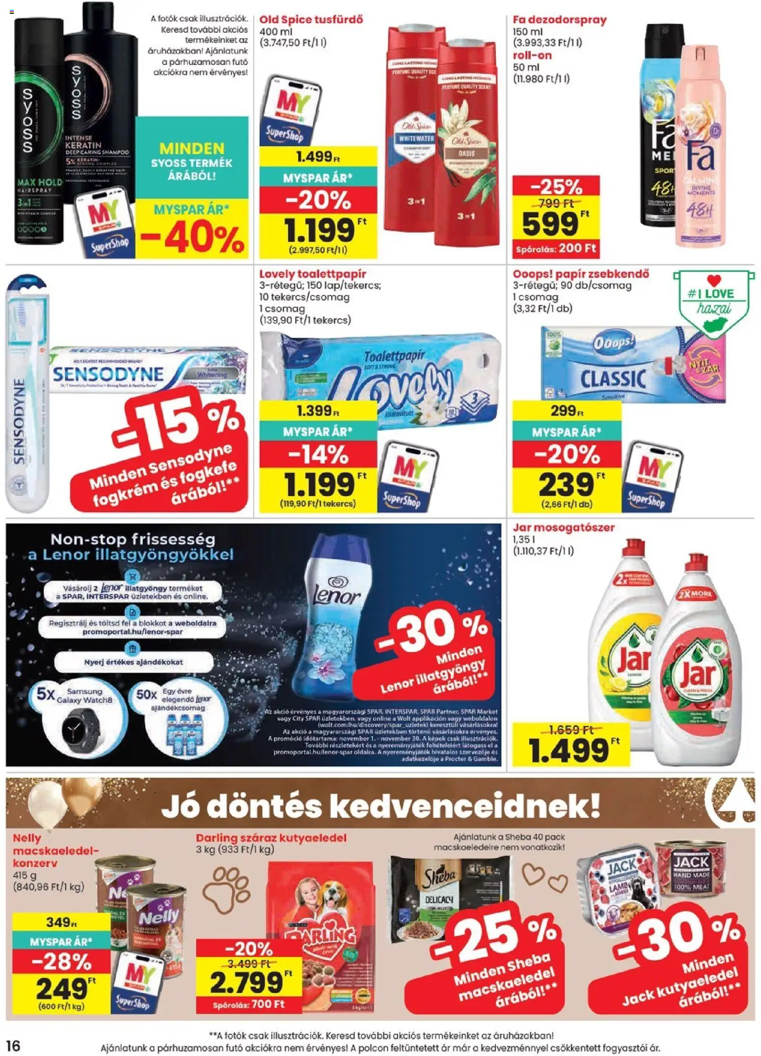 Spar akciós ujság - amely érvényes a következő dátumtól: 2026.11.05. | Oldal: 16