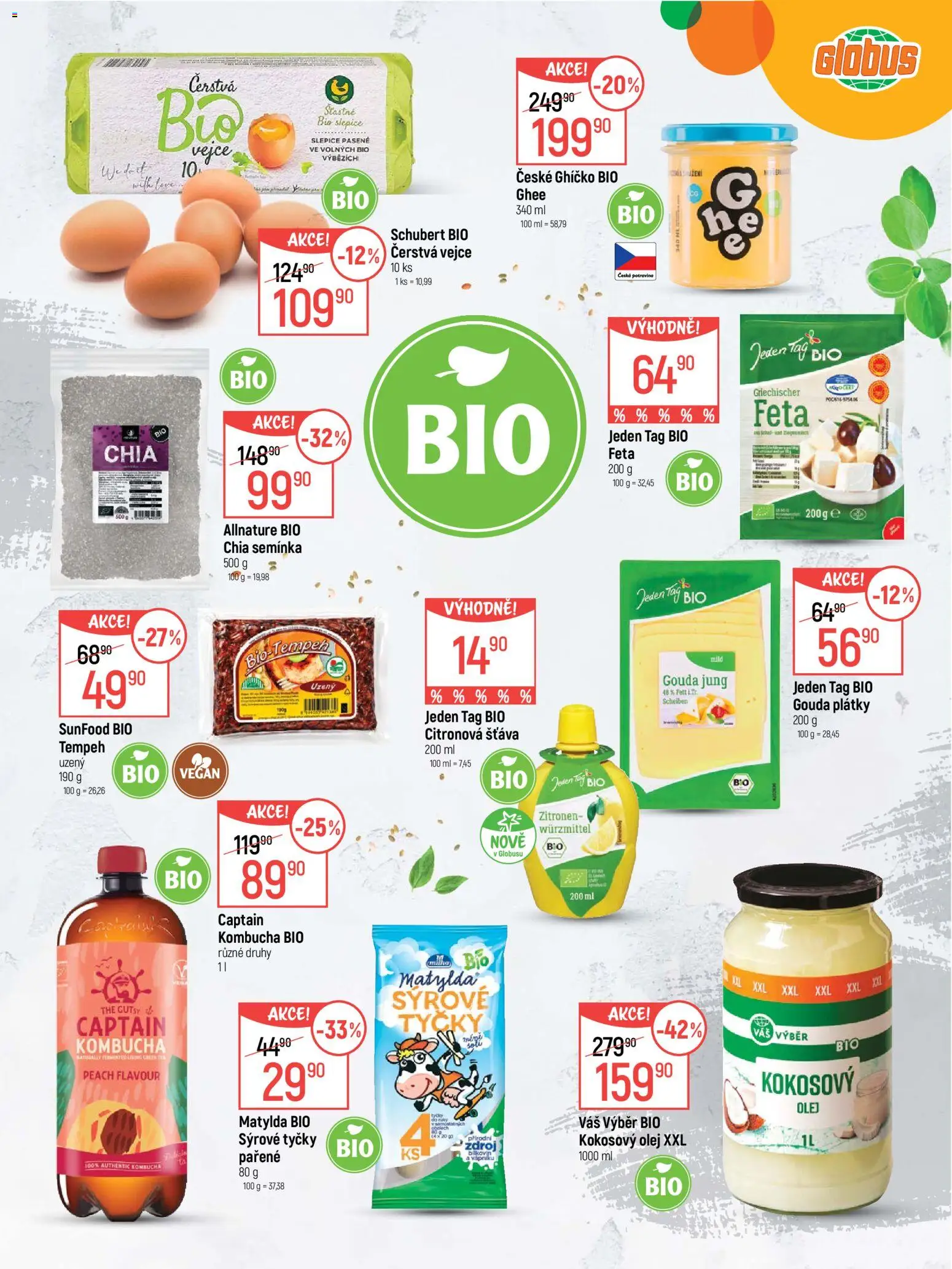 Globus leták - Zdravý svět od 02.09.2026 | Strana: 3 | Produkty: Olej, Kokosový olej, Chia, Citronová šťáva