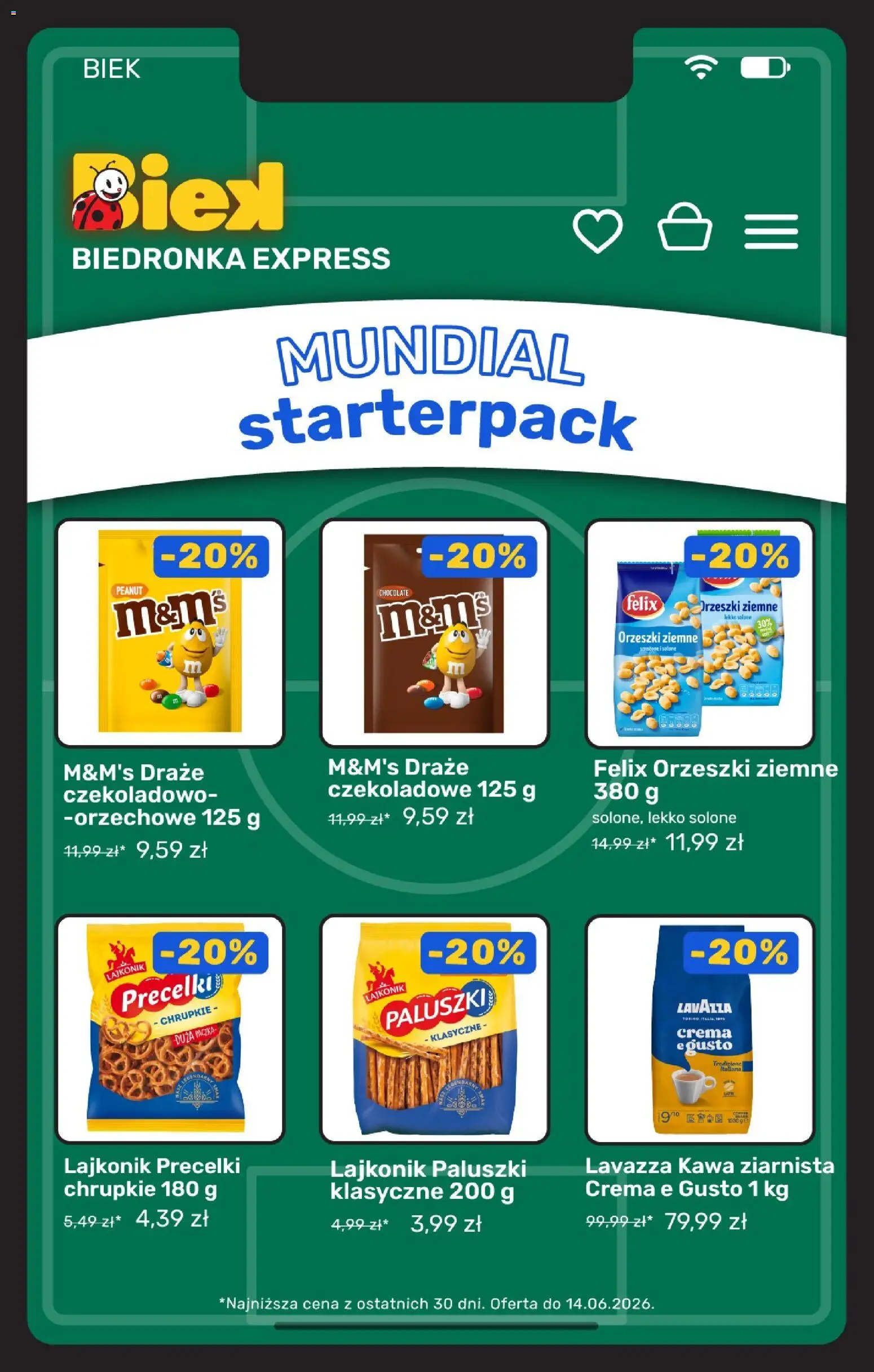 Biedronka gazetka - Biek od 12.06.2026 | Strona: 11 | Produkty: Lavazza crema, M&M's, Lavazza, Kawa