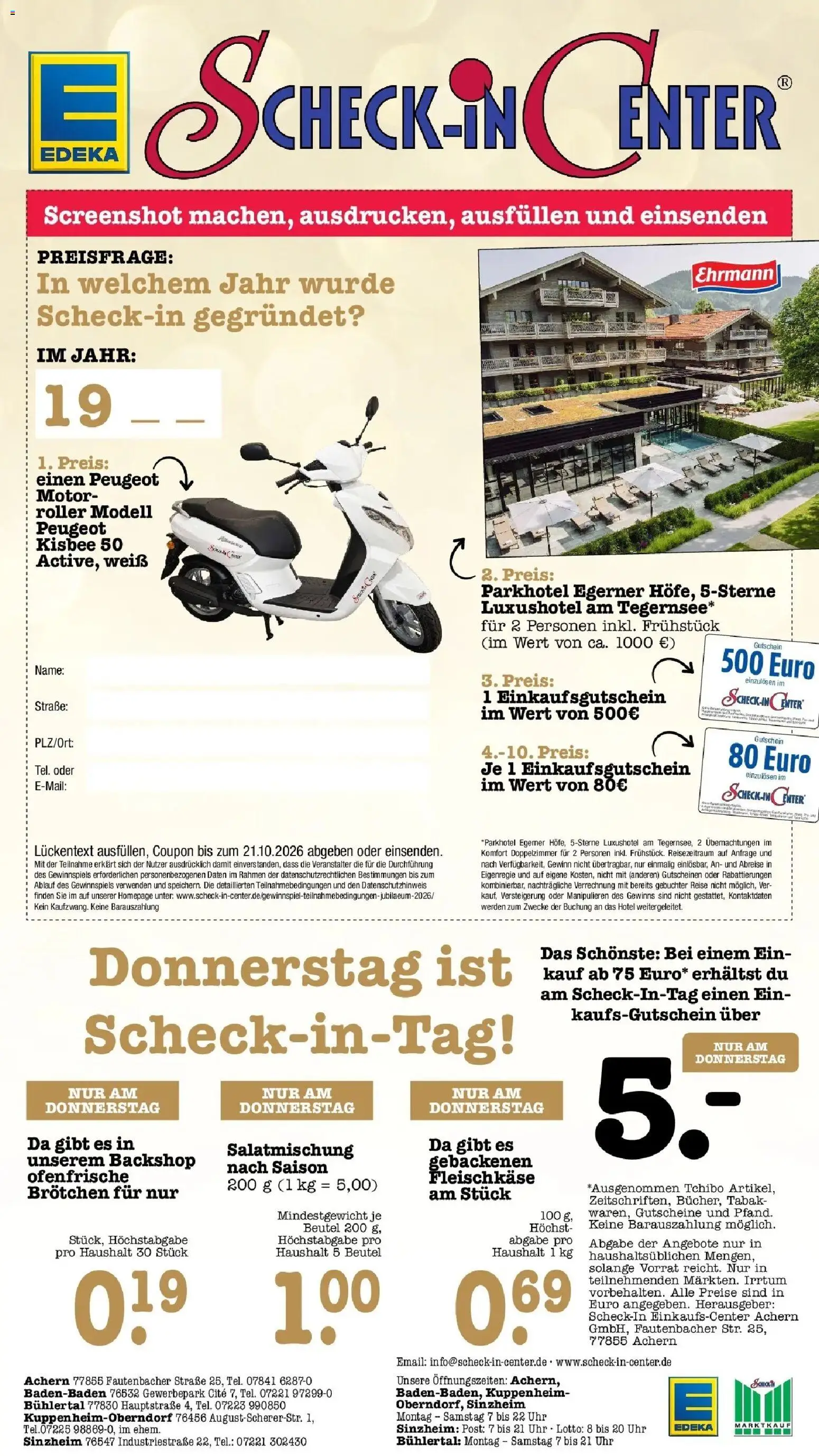 E center Prospekt Kuppenheim-Oberndorf (ab 14.09.2026) zum Blättern | Seite: 91 | Produkte: Ofenfrische, Uhr