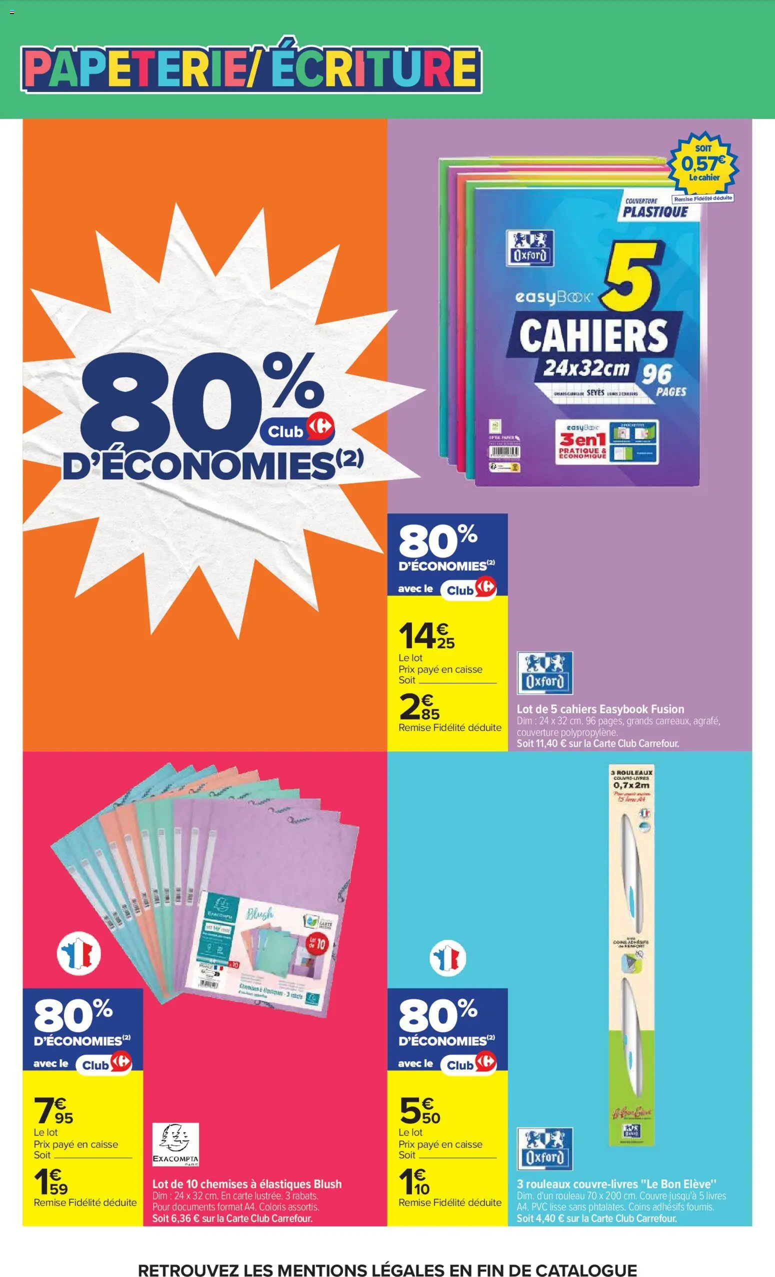 {H1} | Page: 78 | Produits: Rouleau, Cahier, Couverture, Élastiques
