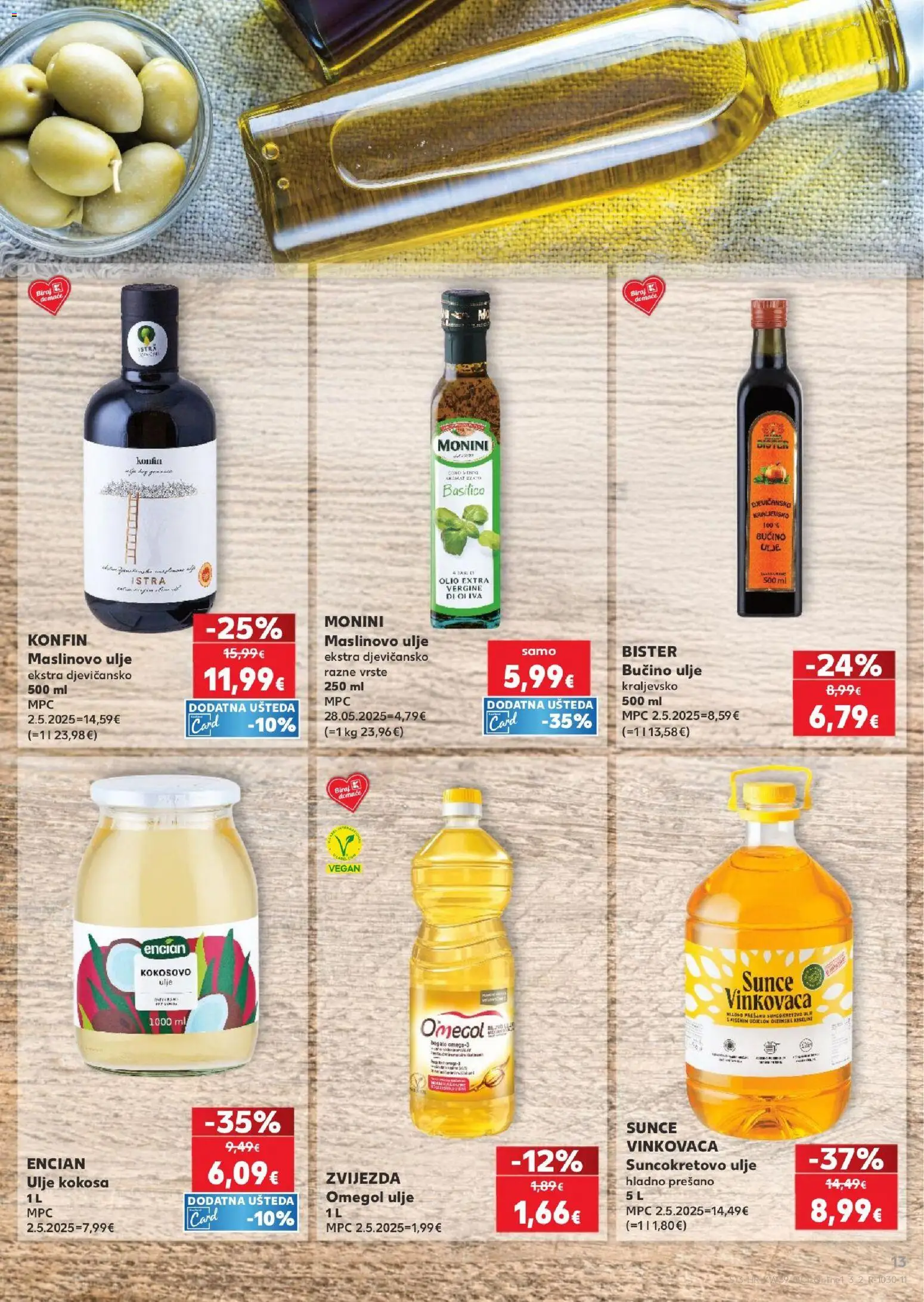 Kaufland HR akciós ujság - amely érvényes a következő dátumtól: 2026.09.23. | Oldal: 13 | Termékek: Monini, Vegán