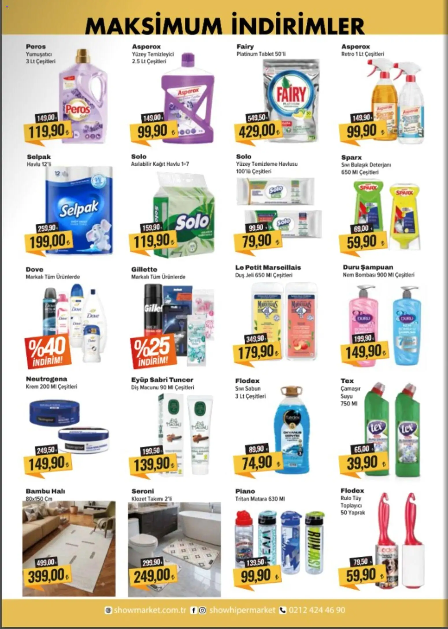Show Market Katalog - 09 Ekim 2026 tarihinden itibaren geçerlidir | Sayfa: 4 | Ürünler: Duş, Halı, Duş jeli, Yüzey temizleyici