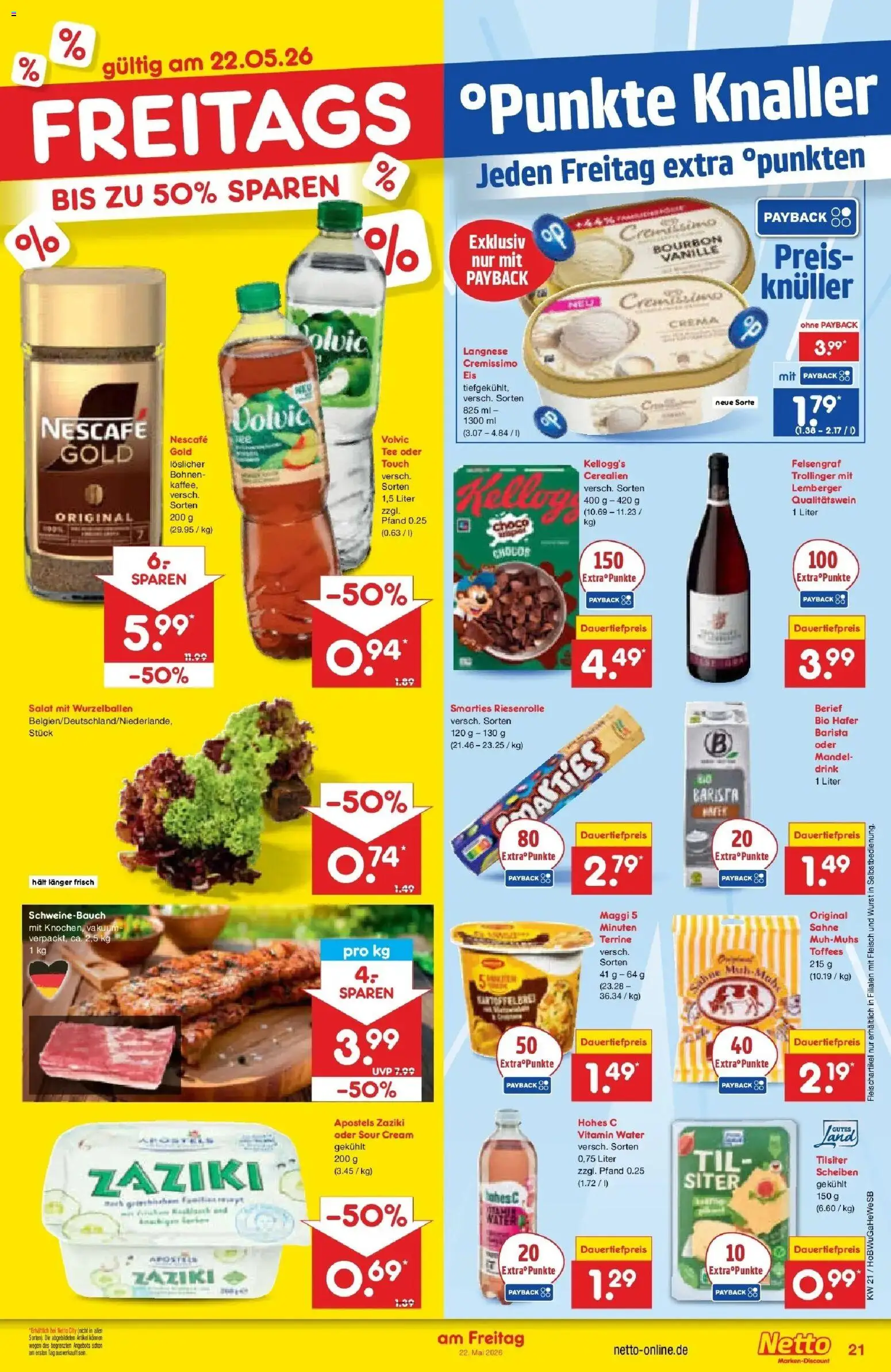 Netto Marken-Discount Prospekt Hamburg	 – gültig ab 17.05.2026 | Seite: 23 | Produkte: Smarties, Kellogg's, Volvic, Fleisch