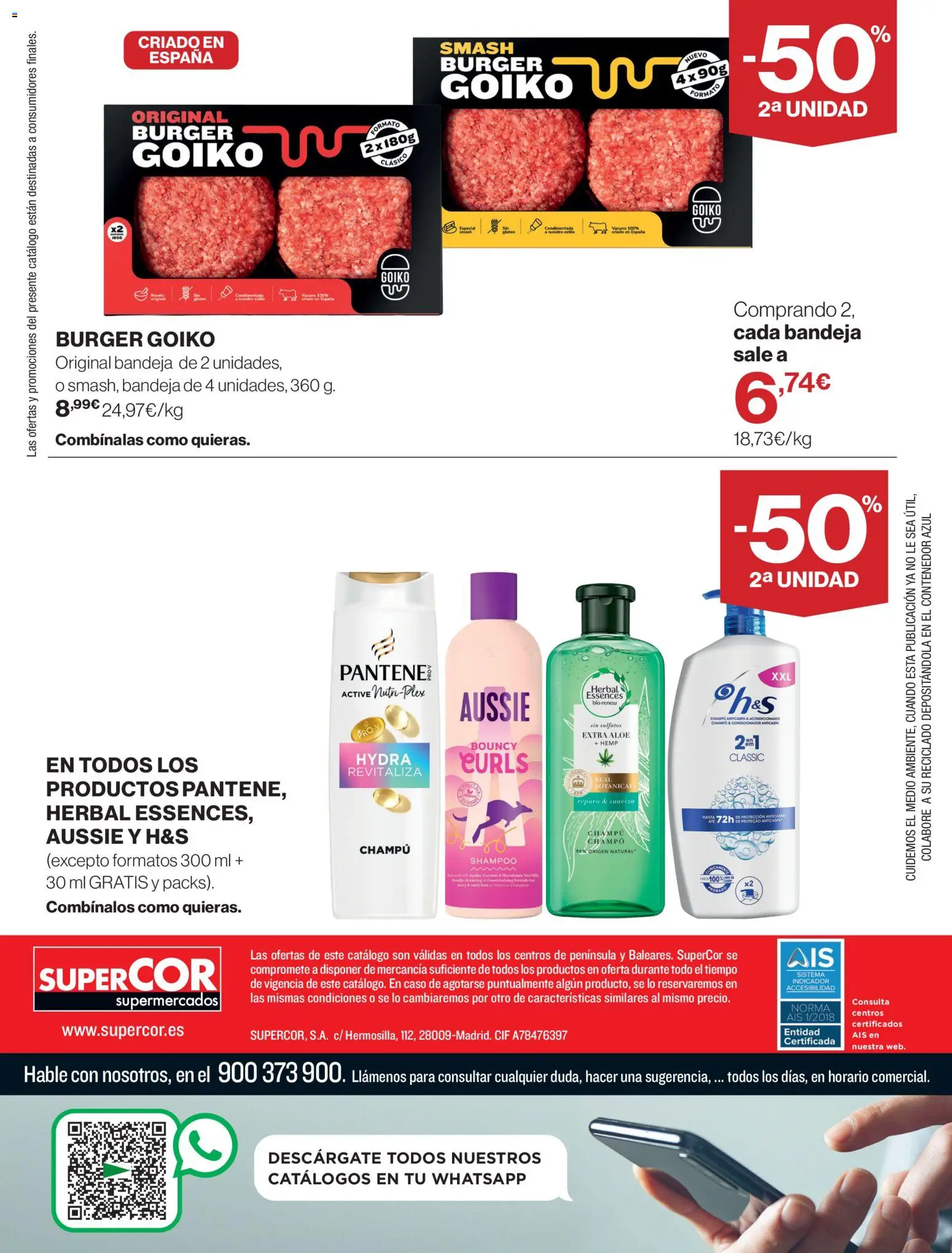 Supercor folleto │ válido desde el 13/08/2026 | Página: 24 | Productos: Champú, Acondicionador, Bandeja