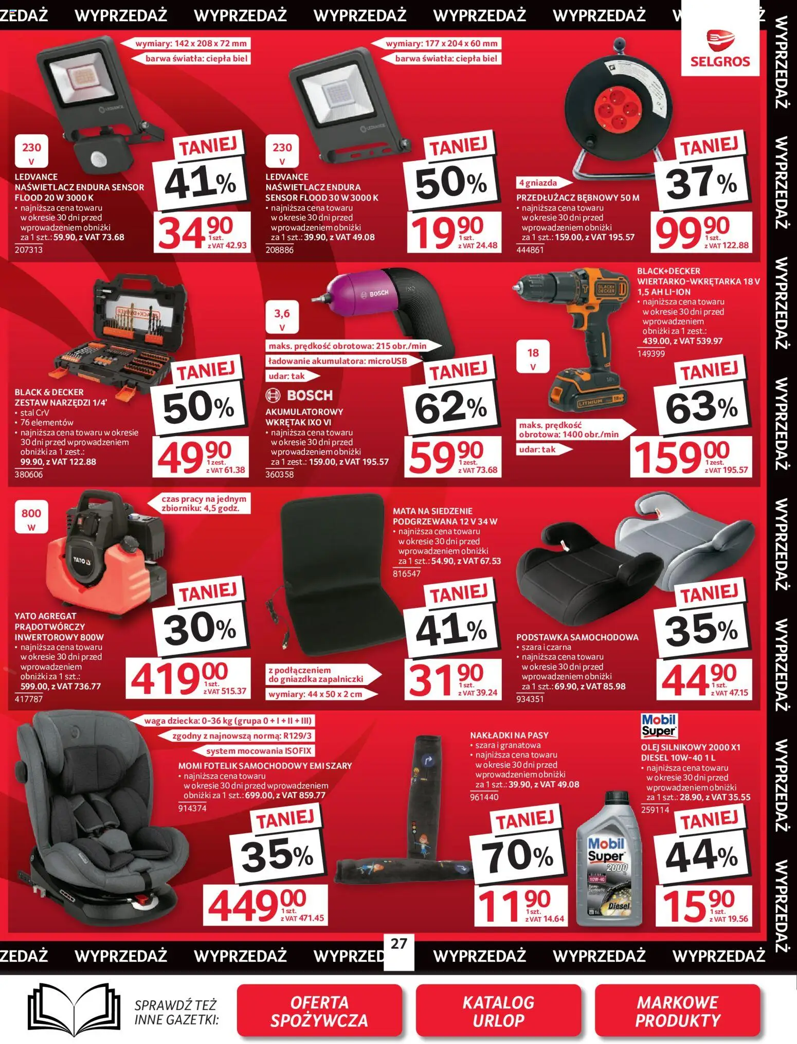 Selgros cash&carry gazetka - Oferta przemysłowa od 18.06.2026 | Strona: 29 | Produkty: USB, Waga, Zestaw narzędzi, Olej