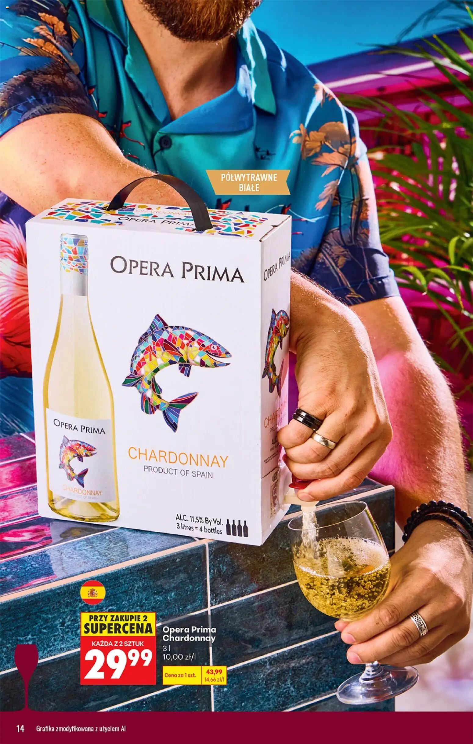 Biedronka gazetka - Czas na toast od 10.08.2026 | Strona: 14 | Produkty: Chardonnay
