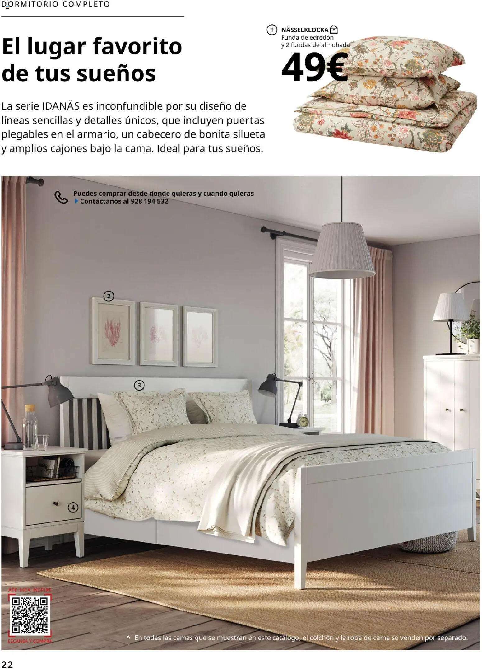 Catálogo IKEA Dormitorios │ válido desde el 01/02/2026 | Página: 22 | Productos: Colchon, Funda, Κασέρι, Almohada