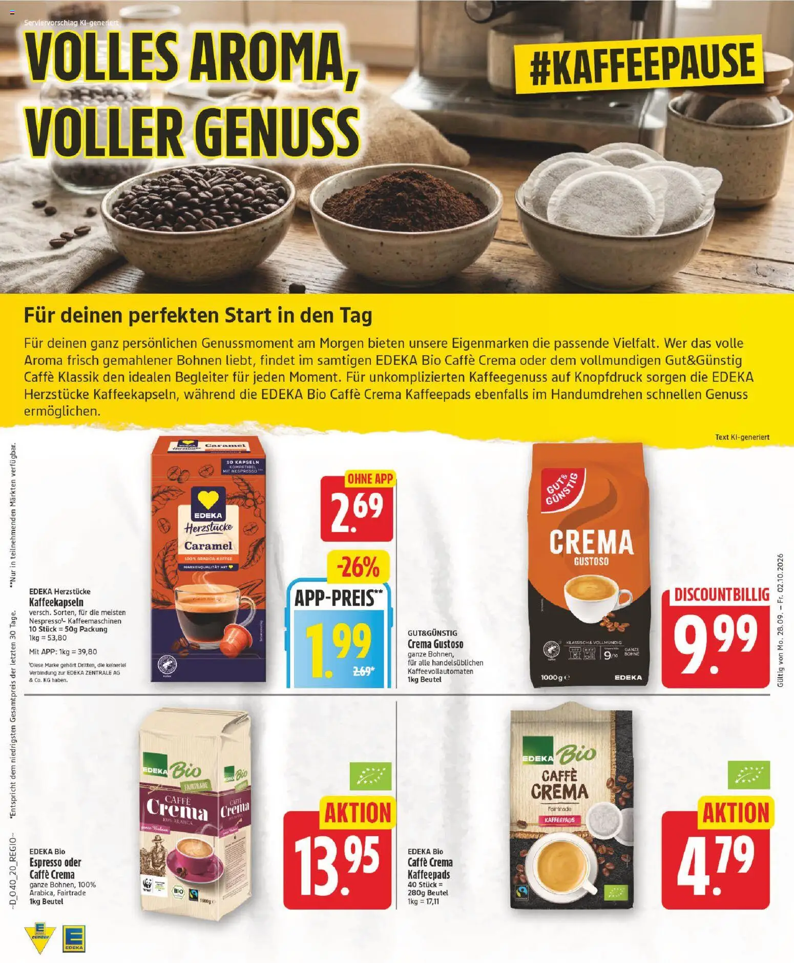 Elli Markt Prospekt – gültig ab 28.09.2026 | Seite: 19 | Produkte: Kaffeepads