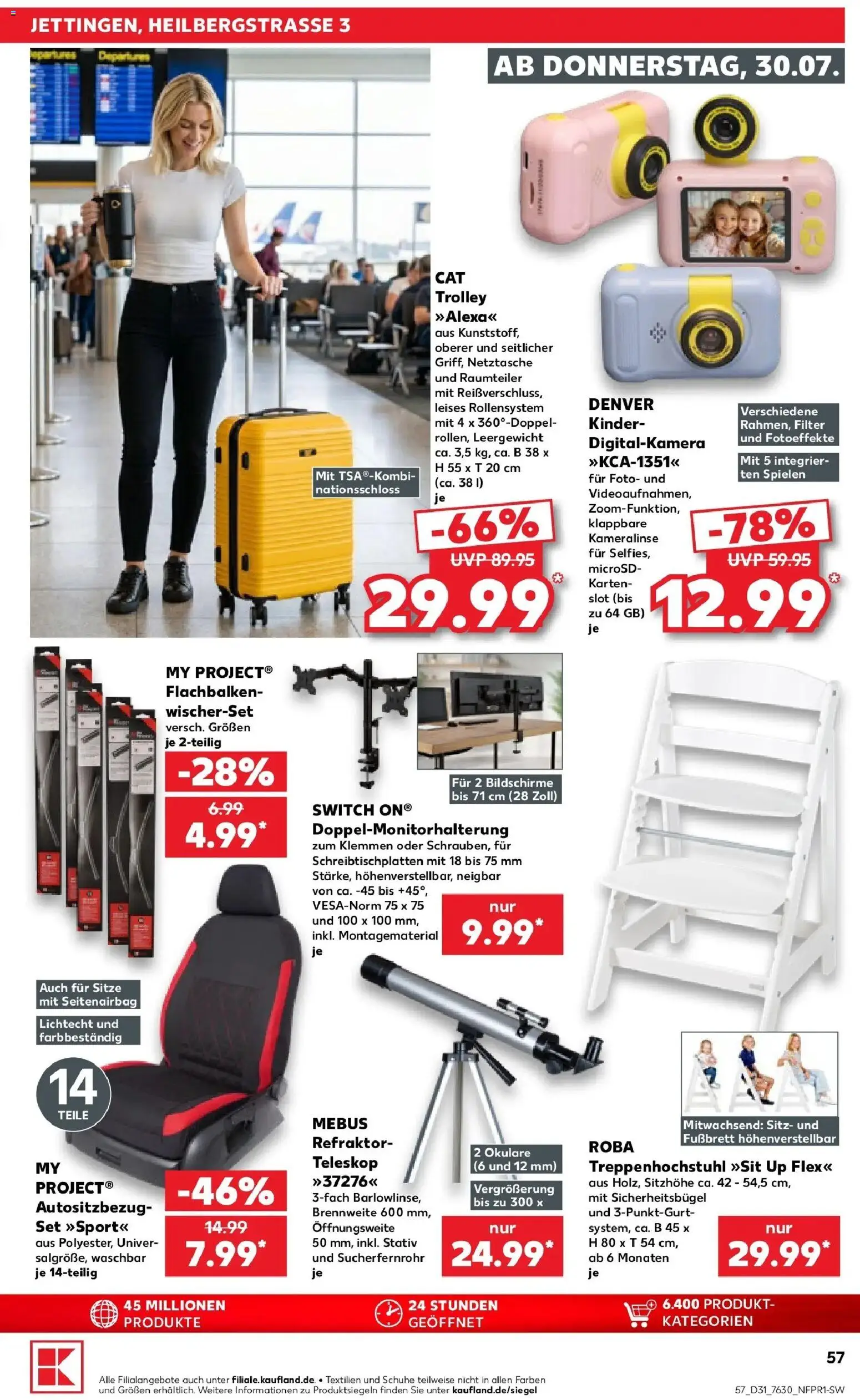 Kaufland Prospekt Nagold – gültig ab 27.07.2026 | Seite: 66 | Produkte: Raumteiler, Digitalkamera, Stativ