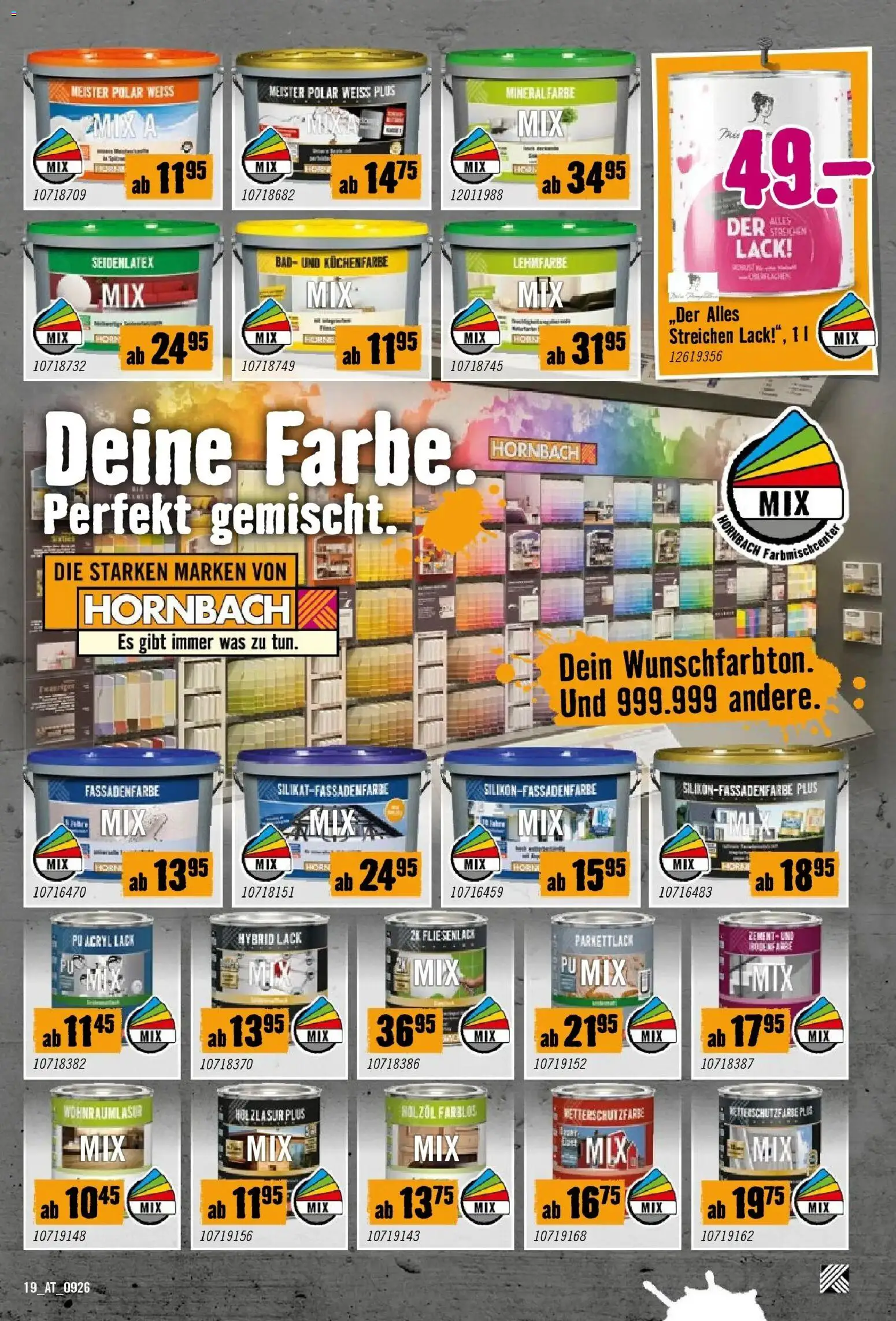 Hornbach - Hornbach: Es gibt immer was zu tun. von 16.09.2026 - Aktuelle Angebote | Seite: 19 | Produkte: Bad