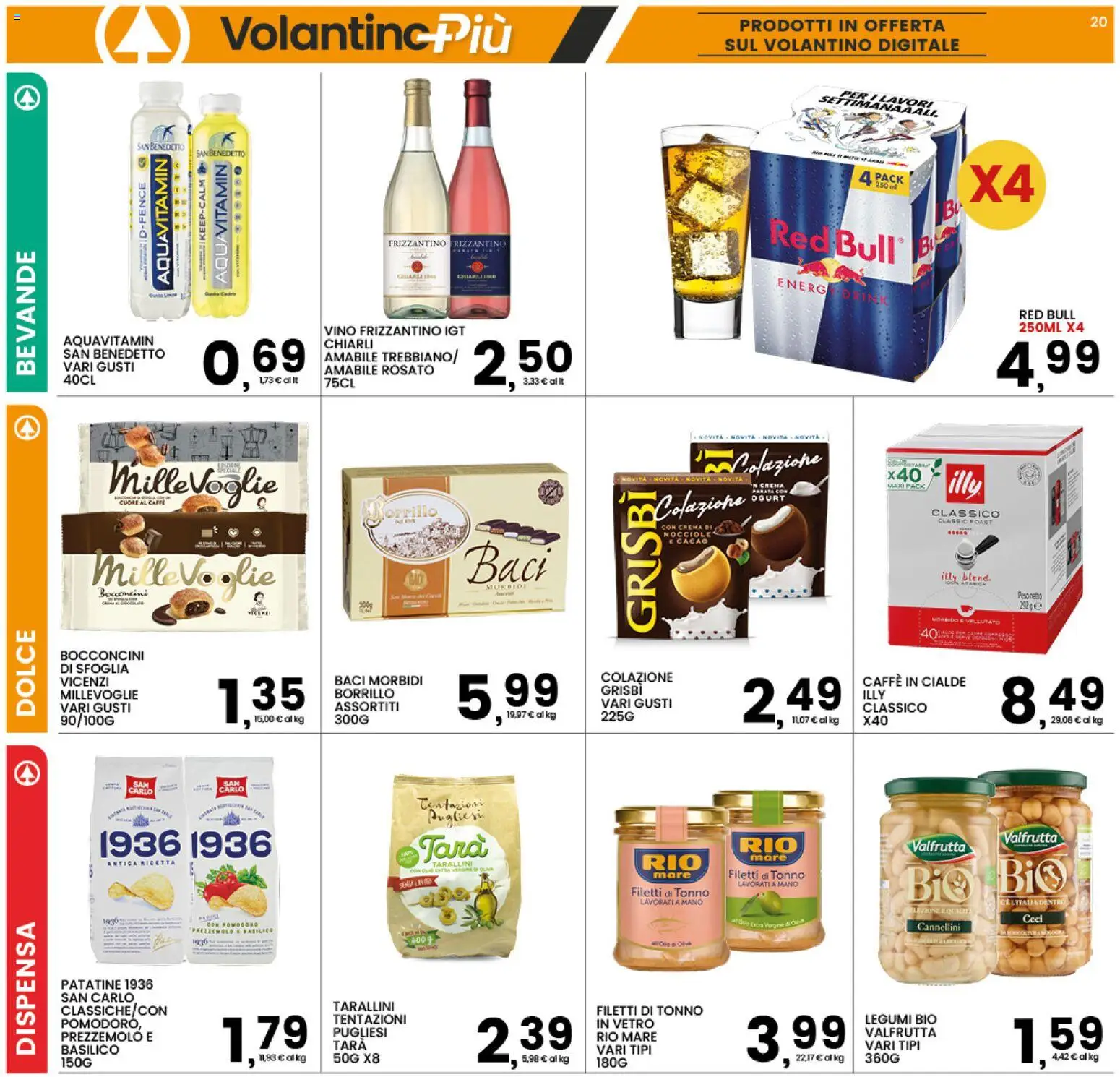 Volantino Interspar del 27.05.2026 | Pagina: 20 | Prodotti: Legumi, Caffè, Ceci, Cannellini