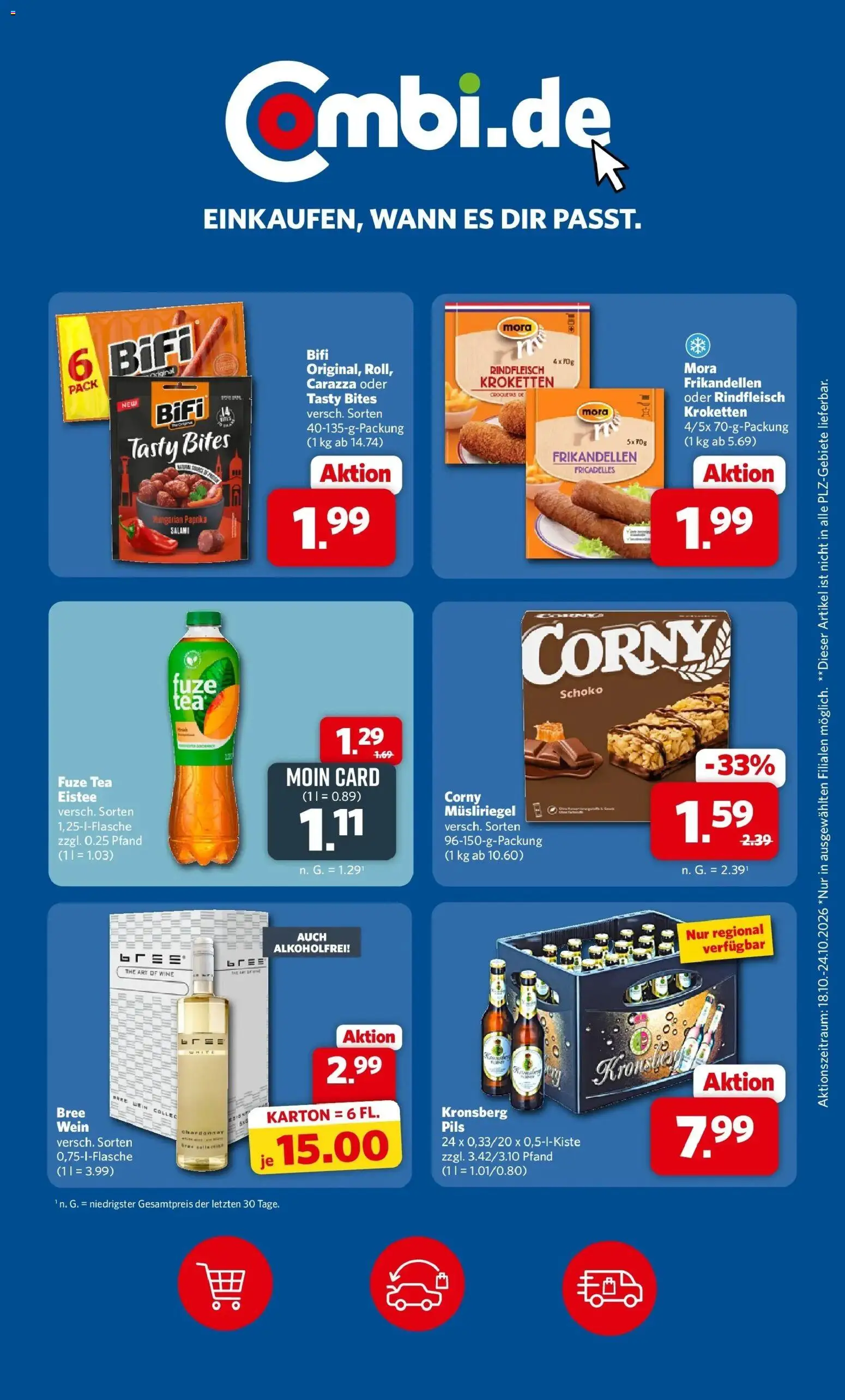 Combi Prospekt Borchen (ab 19.10.2026) zum Blättern | Seite: 27 | Produkte: Fuze tea, Paprika, Wein, Rindfleisch