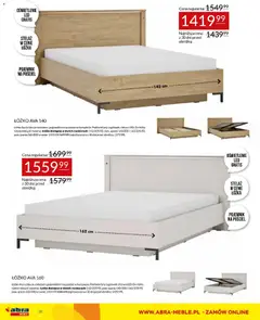 Pogląd oferty "Abra meble gazetka" - ważna od 14.10.2026 | Strona: 38 | Produkty: Pościel, Oświetlenie, Łóżko