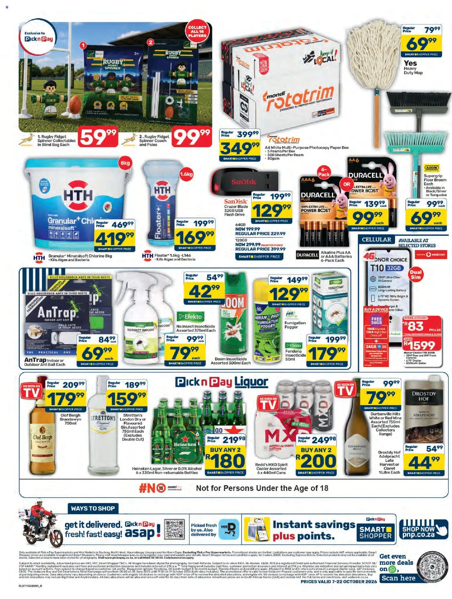 New Pick n Pay catalogue – valid from 07/10/2026 | Page: 8 | Products: Heineken, Box, Charger, Wine