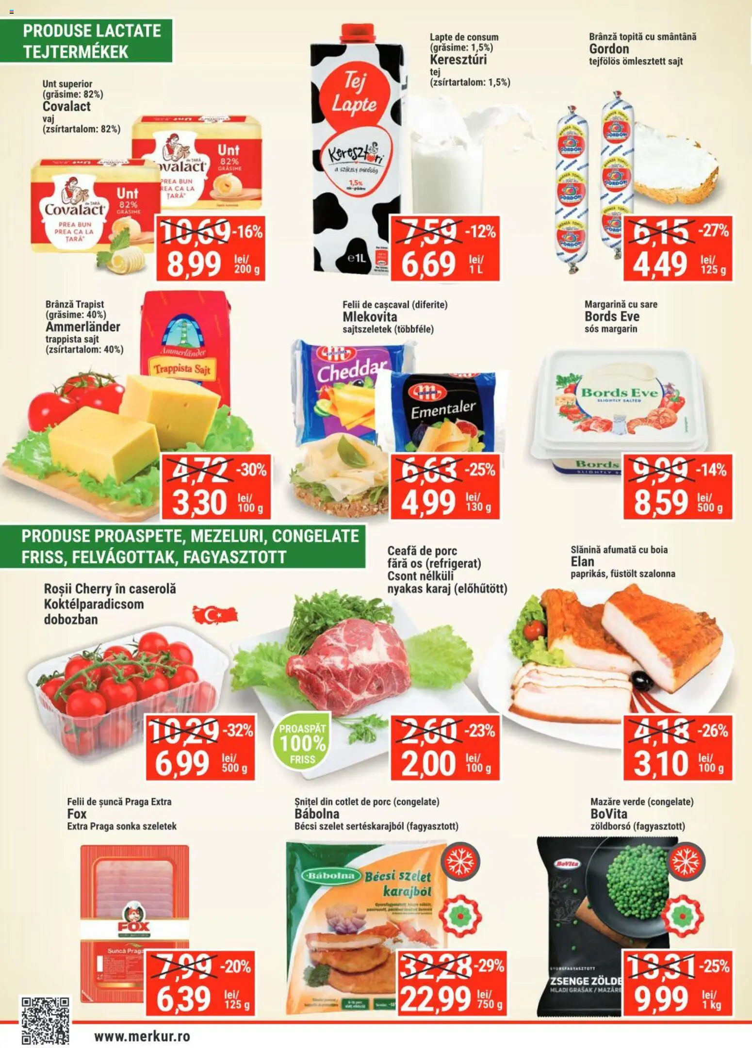 Noul catalog Merkur – valabil de la 12.03.2026 | Pagină: 2 | Produse: Keçeli kalem, Brânză, Șuncă, Sare