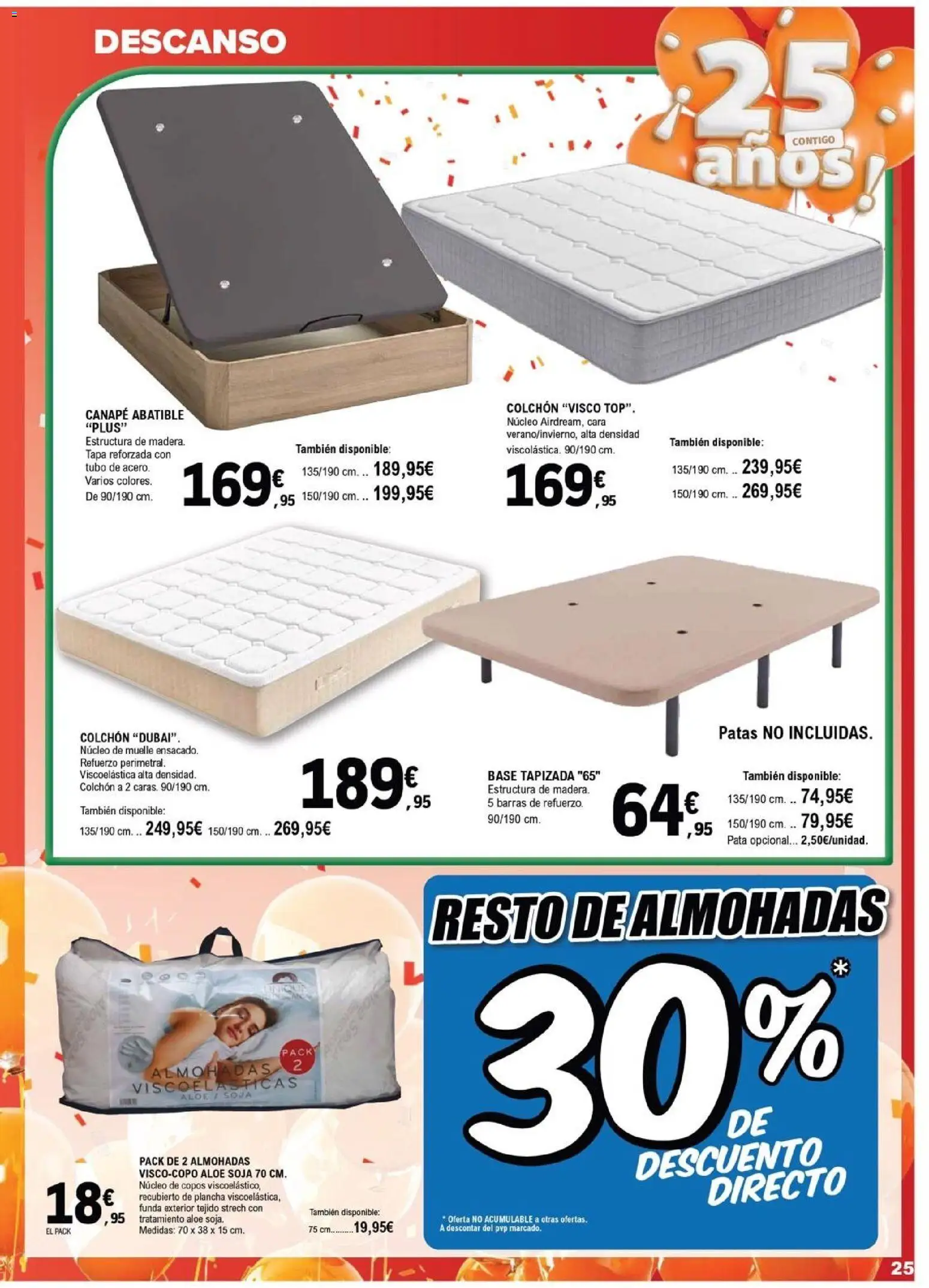 E.Leclerc folleto Salamanca │ válido desde el 15/07/2026 | Página: 25 | Productos: Copos, Colchon, Funda, Plancha