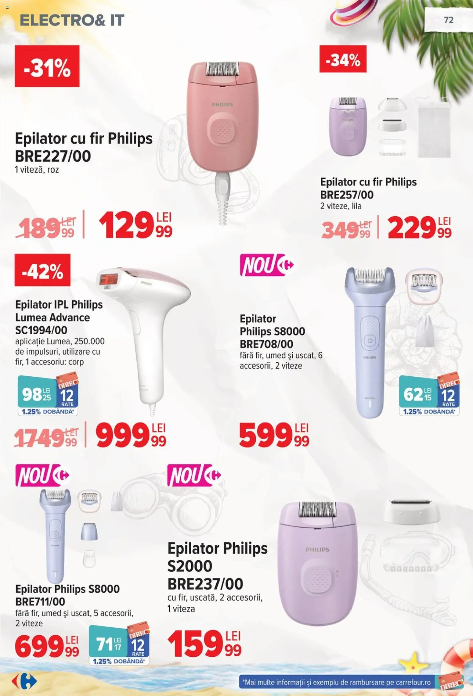 Noul catalog Carrefour – valabil de la 17.06.2026 | Pagină: 73 | Produse: Enginar, Epilator