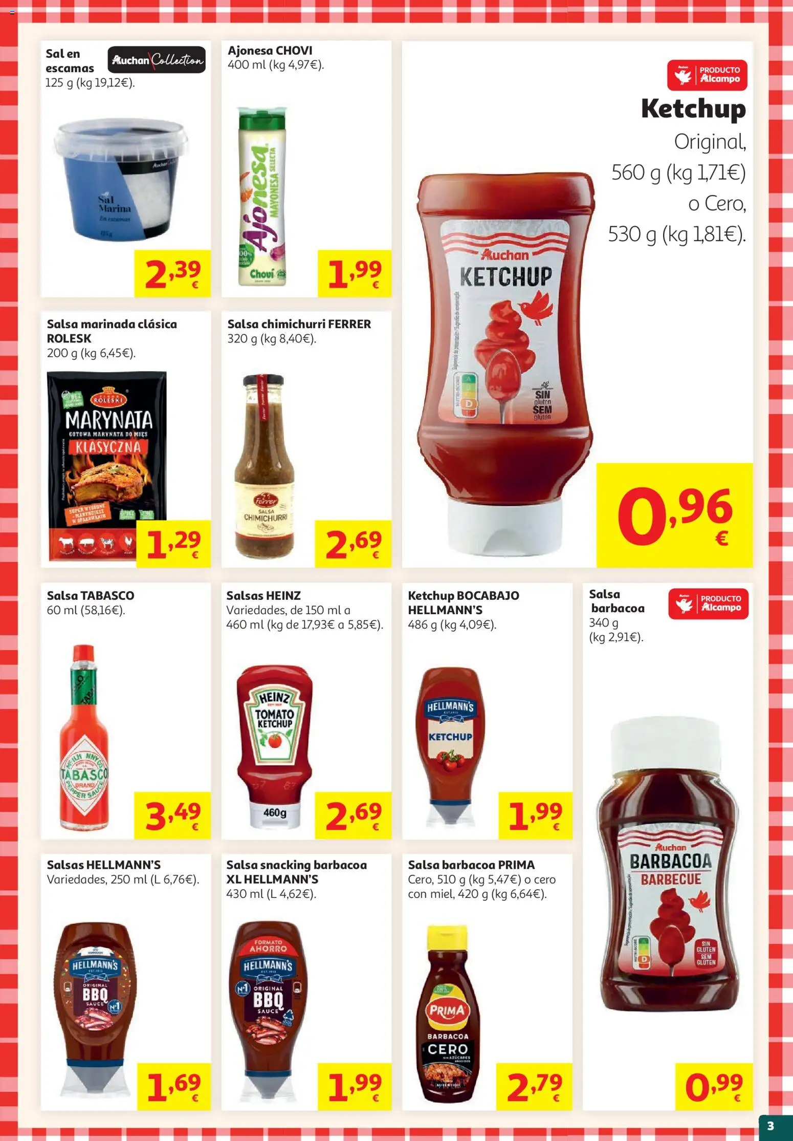 Alcampo HP Nacional │ válido desde el 19.05.2026 | Página: 3 | Productos: Οθόνη προβολής, Barbacoa