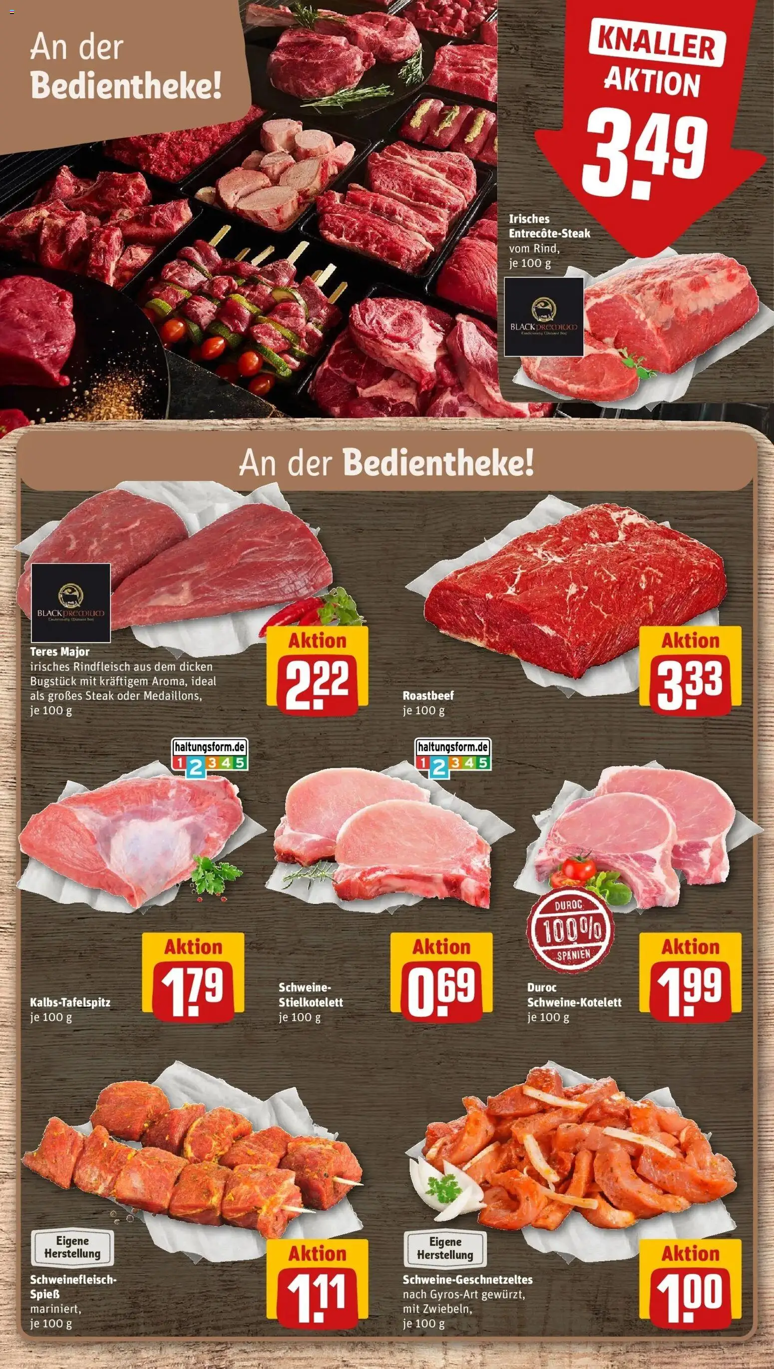 Rewe Prospekt Flöha – gültig ab 27.07.2026 | Seite: 8 | Produkte: Roastbeef, Schweinefleisch, Rindfleisch, Steak