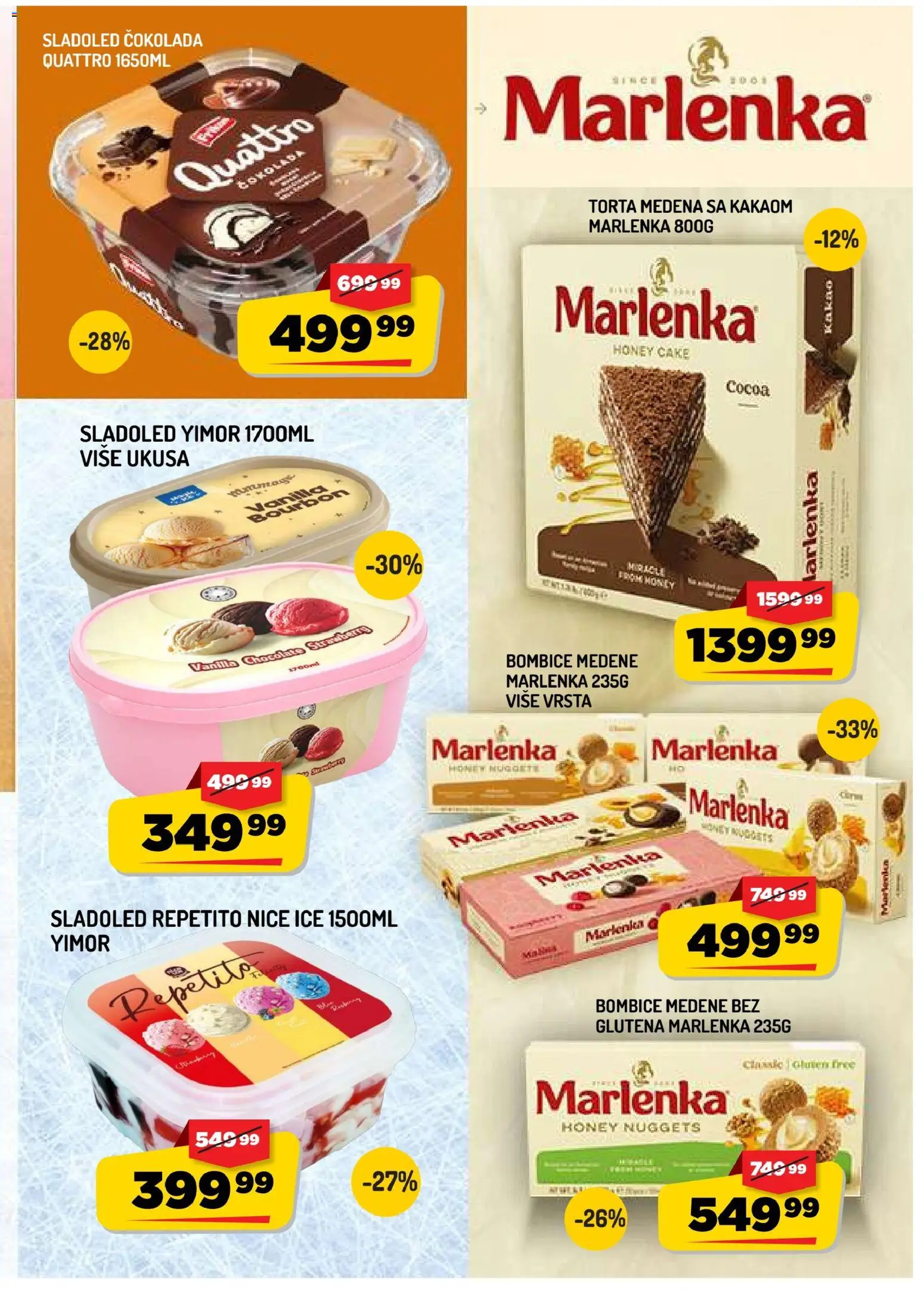 Aman katalog - važi od 11.09.2026 | Strana: 5 | Proizvode: Sladoled, Čokolada, Torta