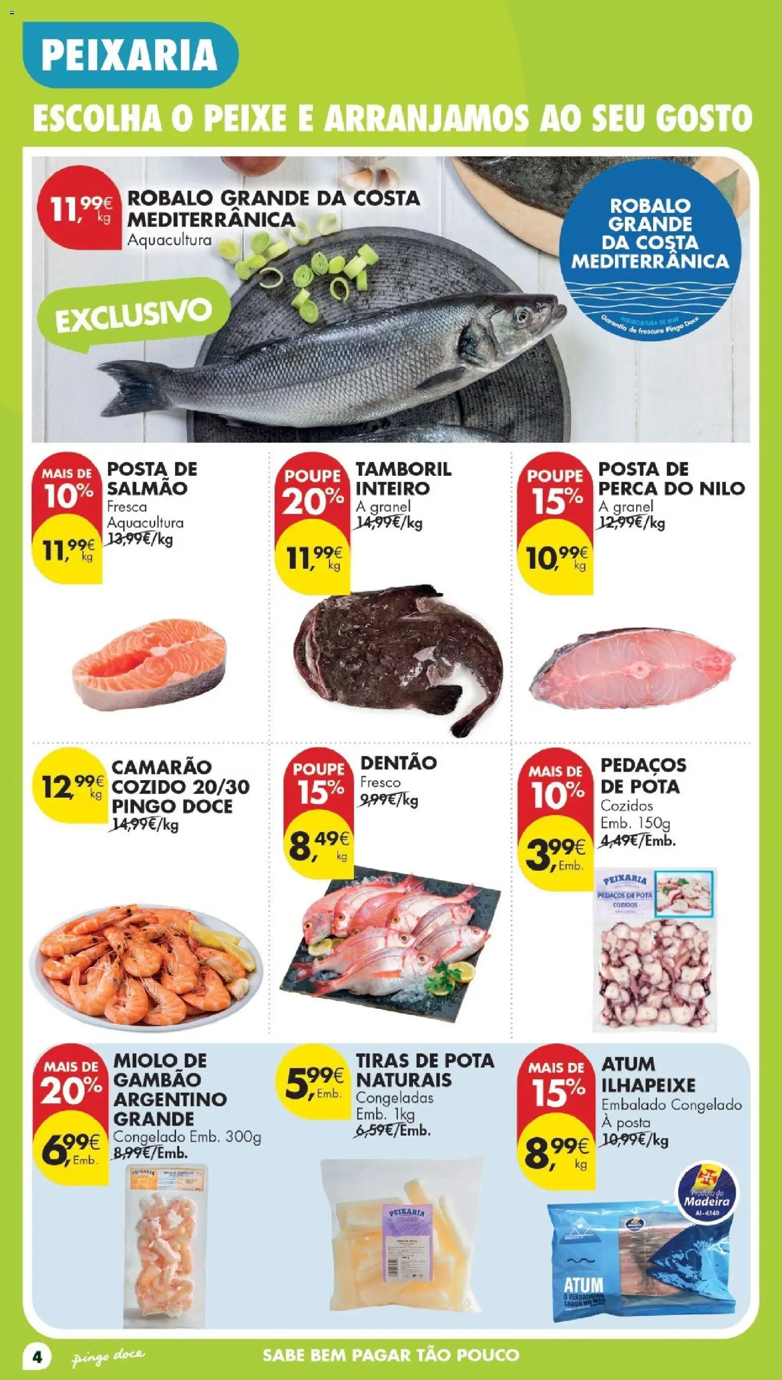 Pingo Doce Poupe Esta Semana Madeira │ válido de 01/09/2026 | Página: 4 | Produtos: Atum, Perca, Tamboril, Peixe