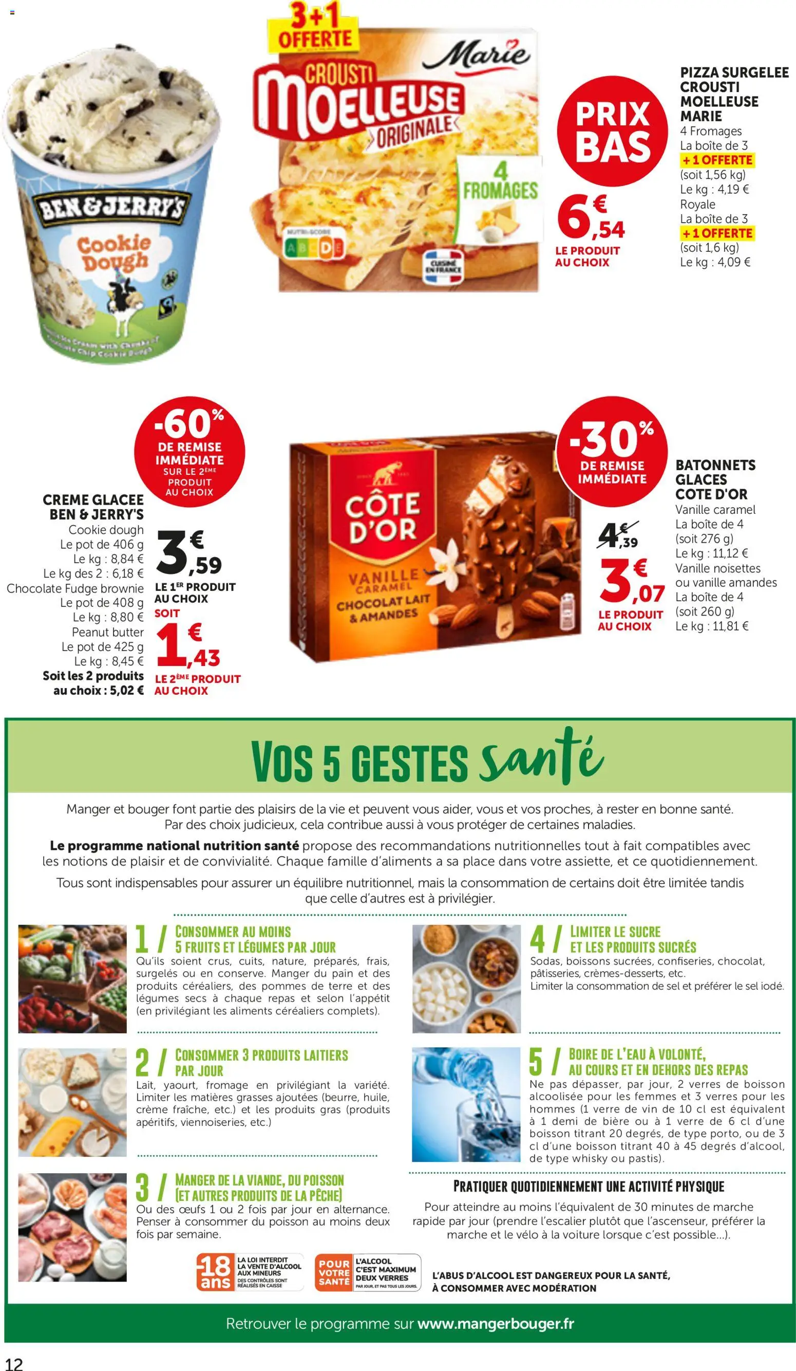 {H1} | Page: 12 | Produits: Sucre, Chocolat, Bière, Poisson