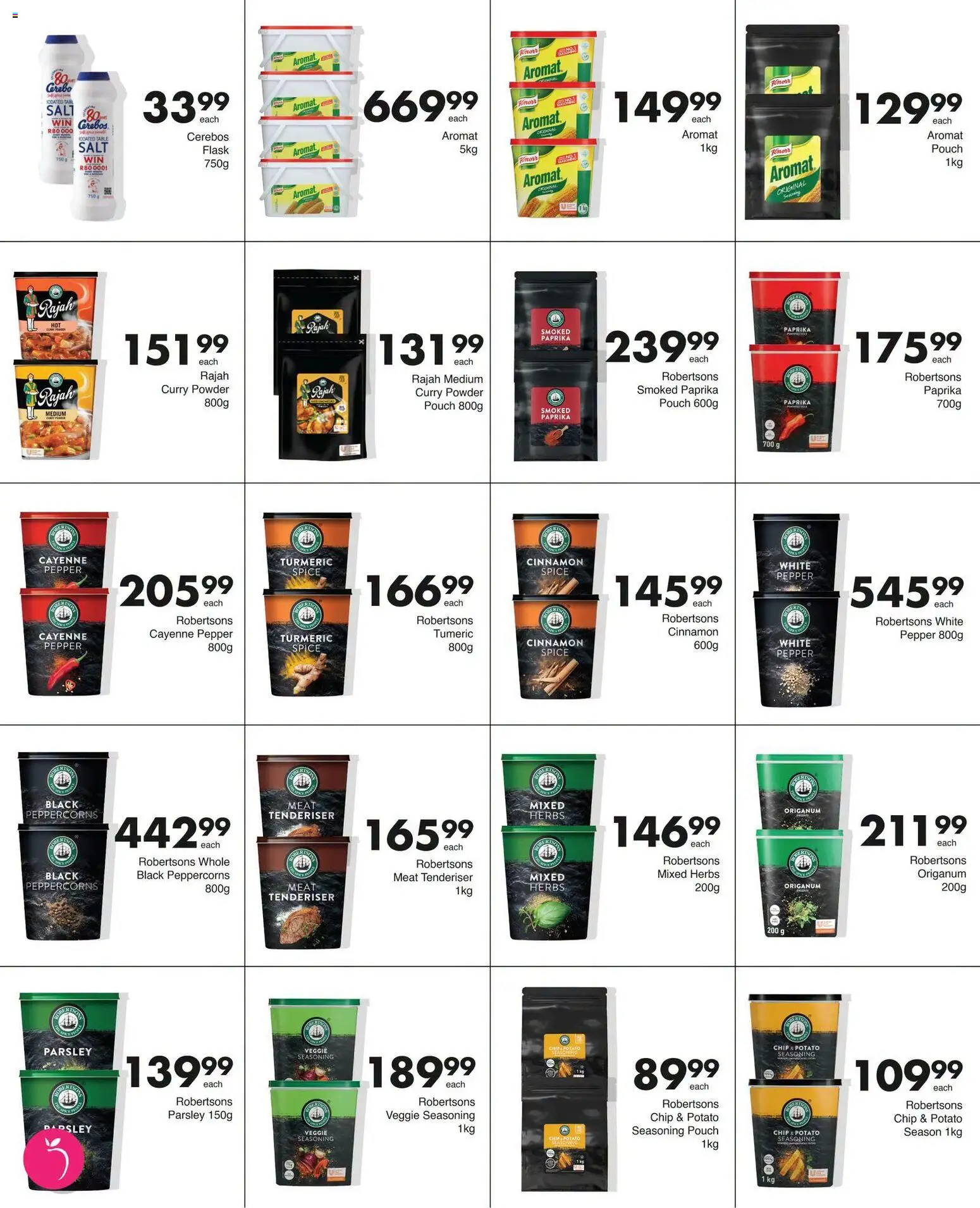New Save catalogue – valid from 17/08/2026 | Page: 13 | Products: Flask, Seasoning, Herbs, Salt